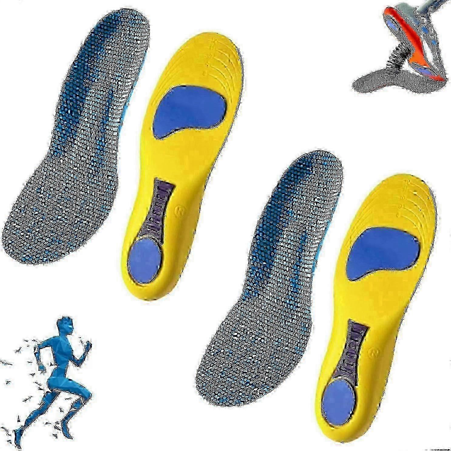 Norelie Orthopedic Insoles for Arch Support Plantar Fasciitis Relief Comfort Work Sports Shoes 2025 New
