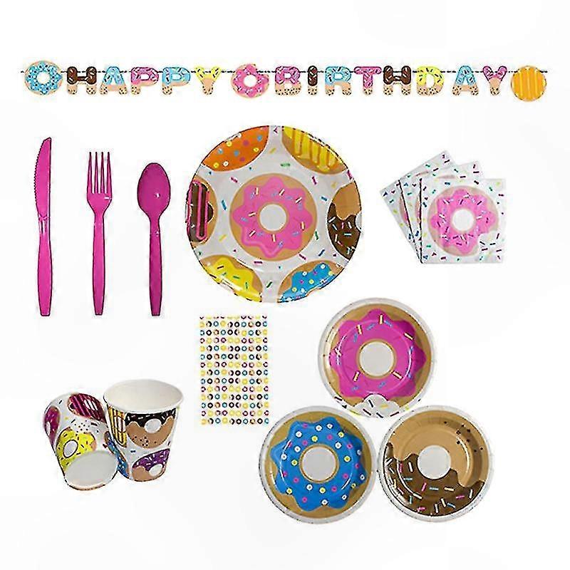 114-Piece Disposable Tableware Set for Parties