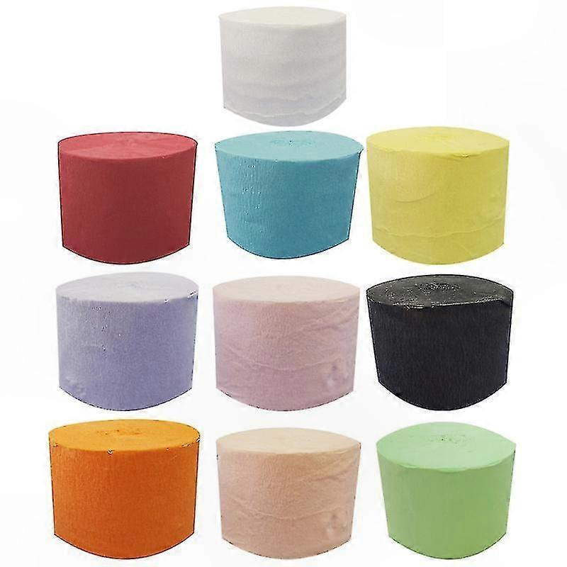 10 Pack of Crepe Paper Rolls