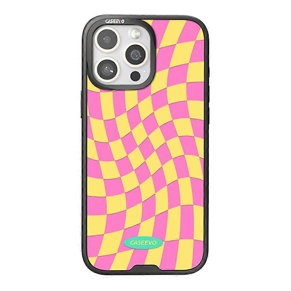 For iPhone 15 Pro Case Compatible with MagSafe TPU Acrylic Magnetic Phone Cover with Detachable Grid Backplate