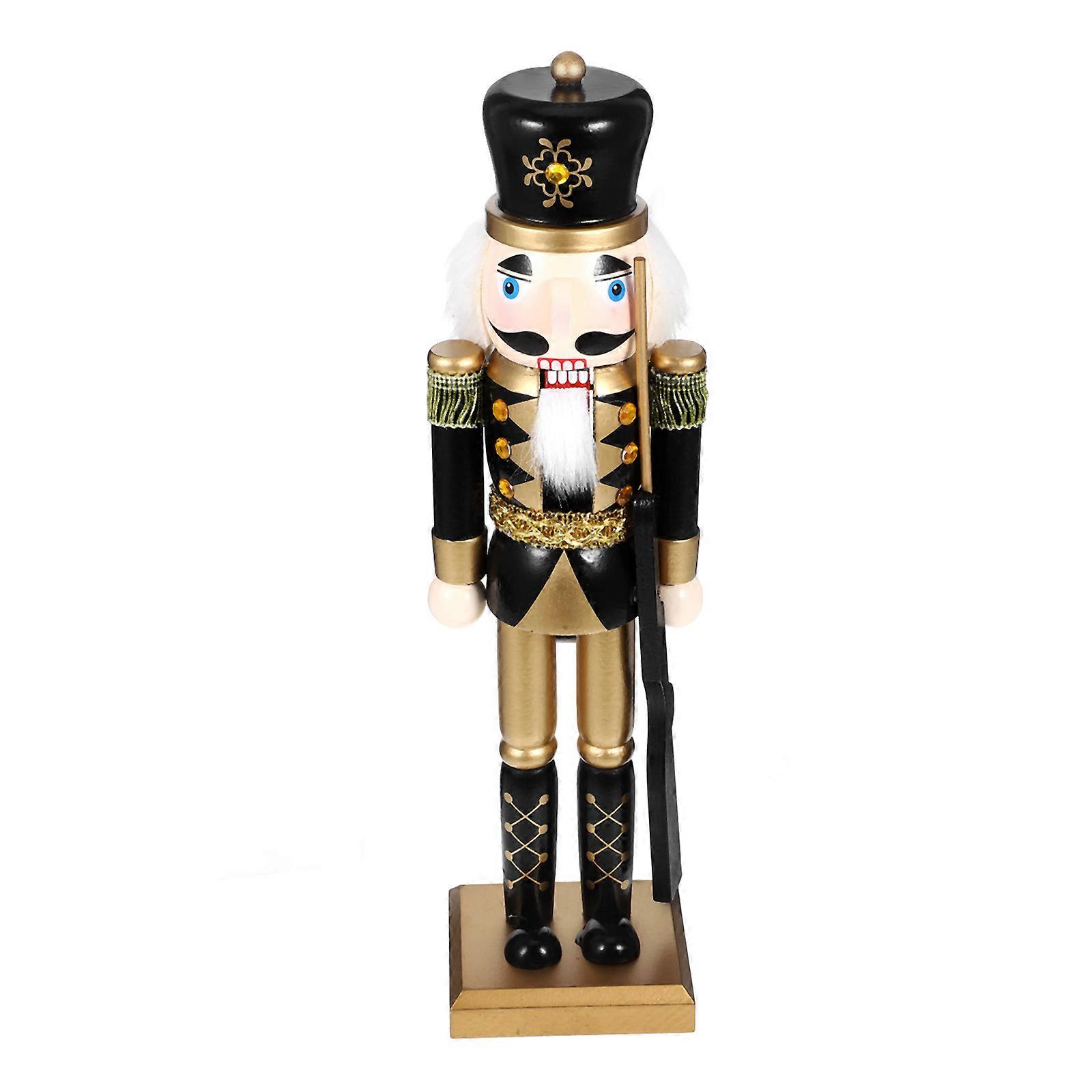 Christmas Traditional Nutcracker Wood Figure for Decor 3Pcs Set
