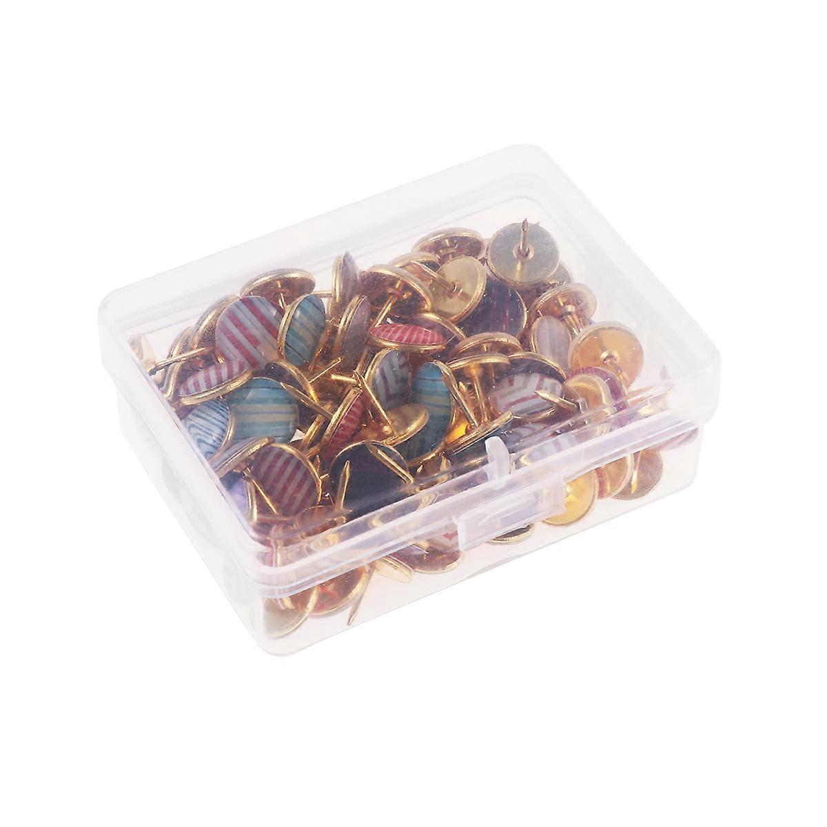 Epoxy Thumbtack Pushpin for School Or Office with 120Pcs Pins
