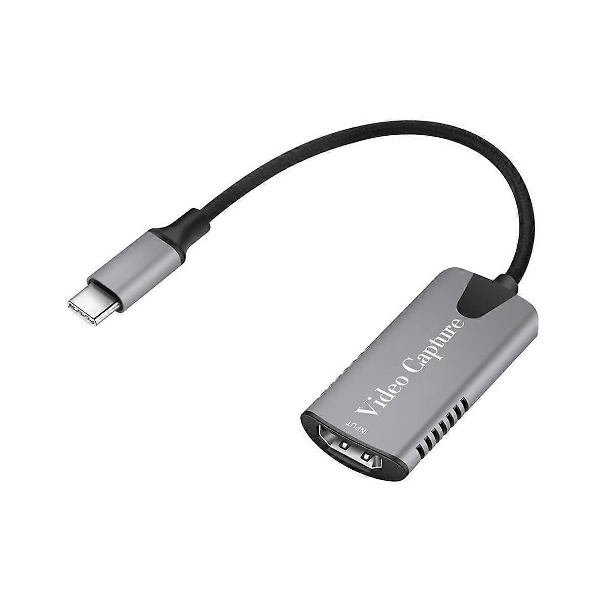 4K1080P 60Hz Video Capture Card -Compatible to Type C Video Capture Card is Suitable for Game Camera Recording Live