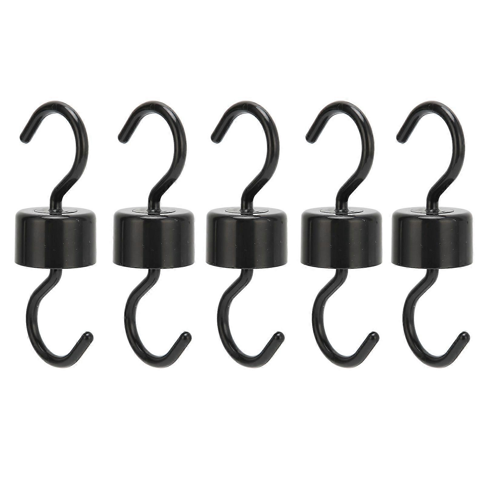 5Pcs Bird Feeder Hooks Black ABS Sturdy Easy Install Beautiful Ant Prevention Hooks for Garden