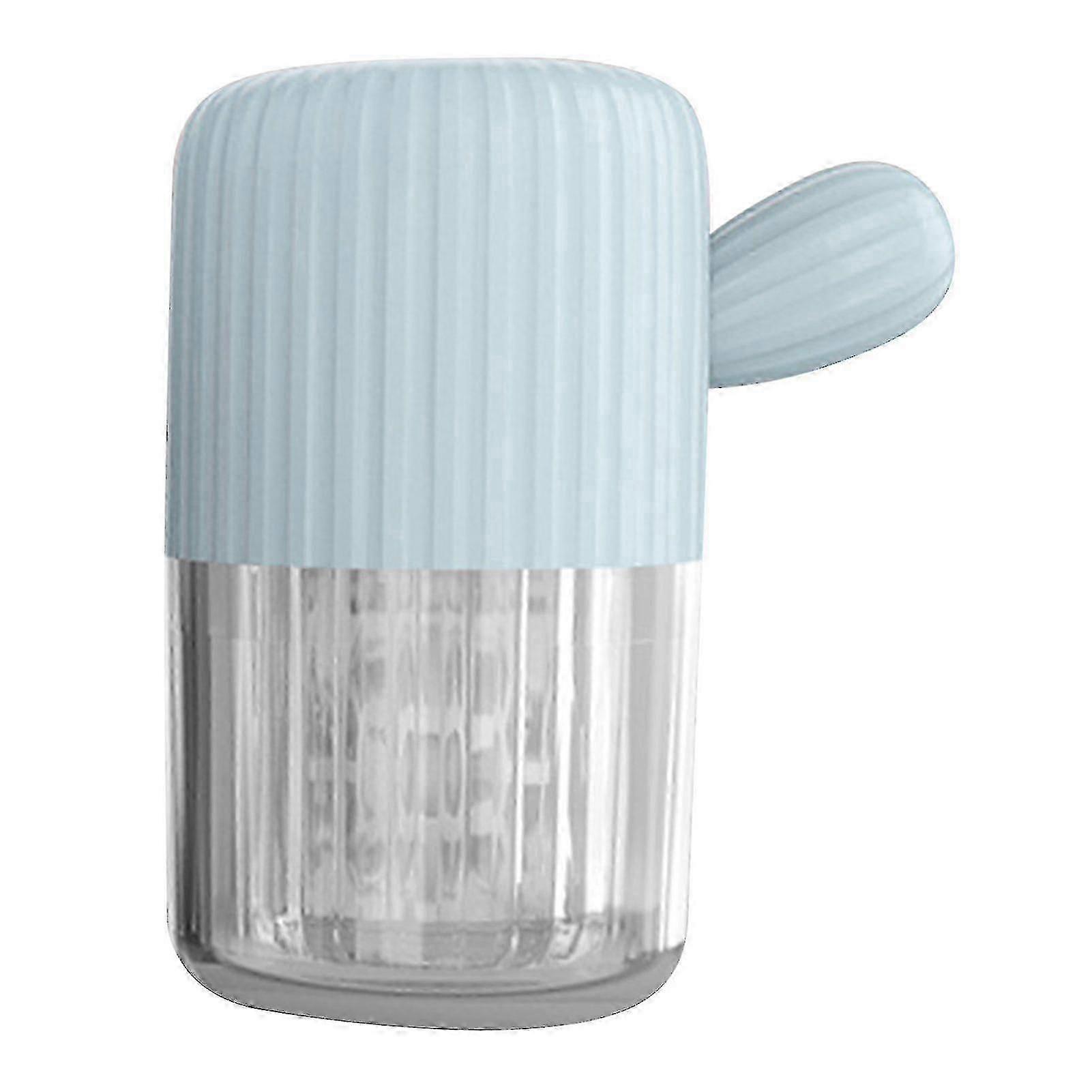 Portable Contact Lens Cleaner Device, Manual Rotary Washer with Drawstring, Perfect for Soft and Hard Contact Lenses Users