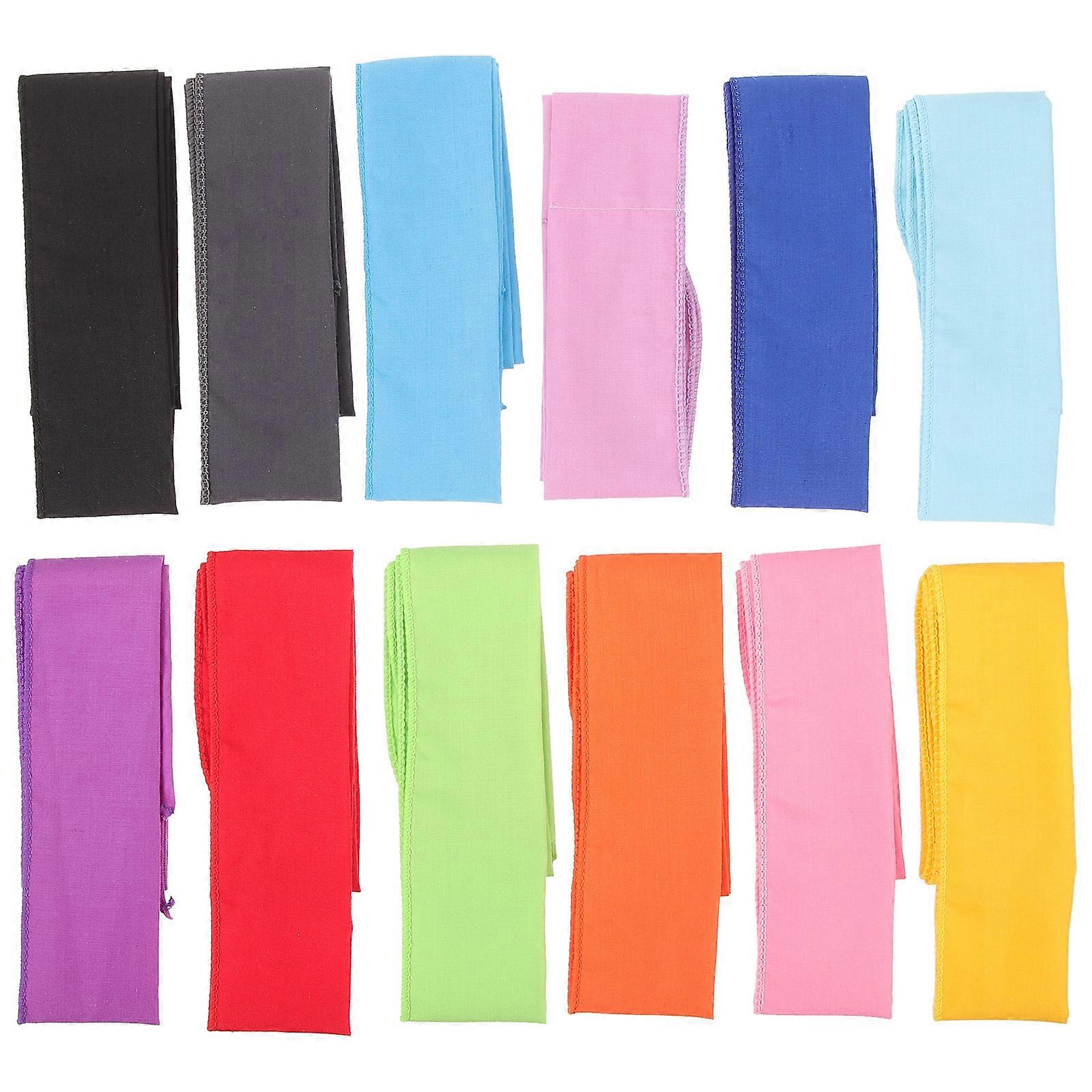 Assorted Color Ice Cooling Neck Wraps for Camping 12Pcs Summer Scarves