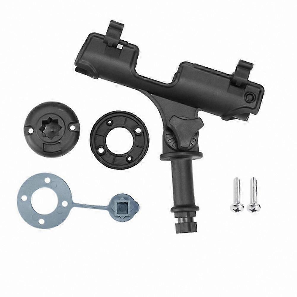 Universal 360-Degree Fishing Rod Holder for Kayak and Canoe with Adjustable Powerlock System in Black