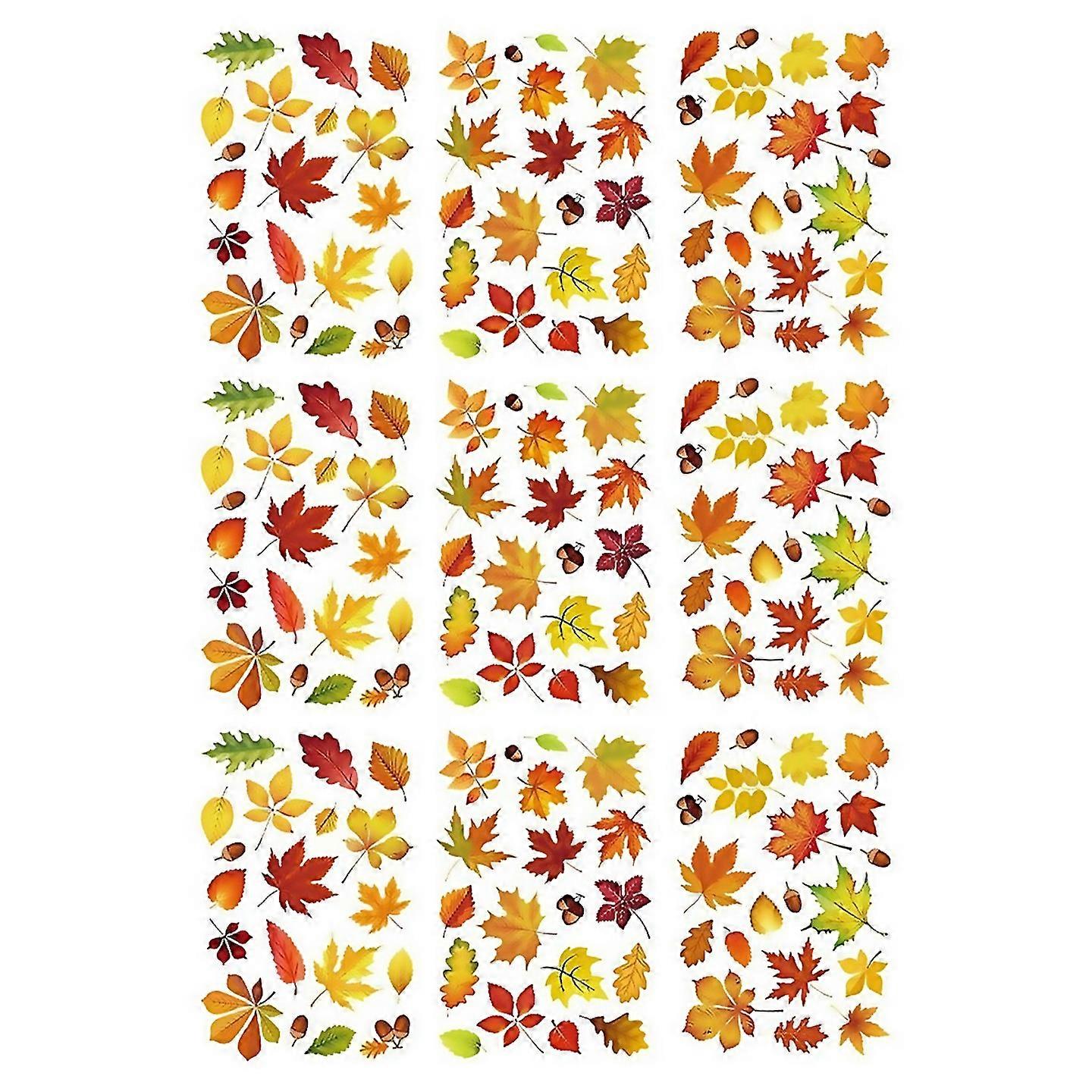 For Thanksgiving Window Sticker Doublesided Autumn Window Clings Decals