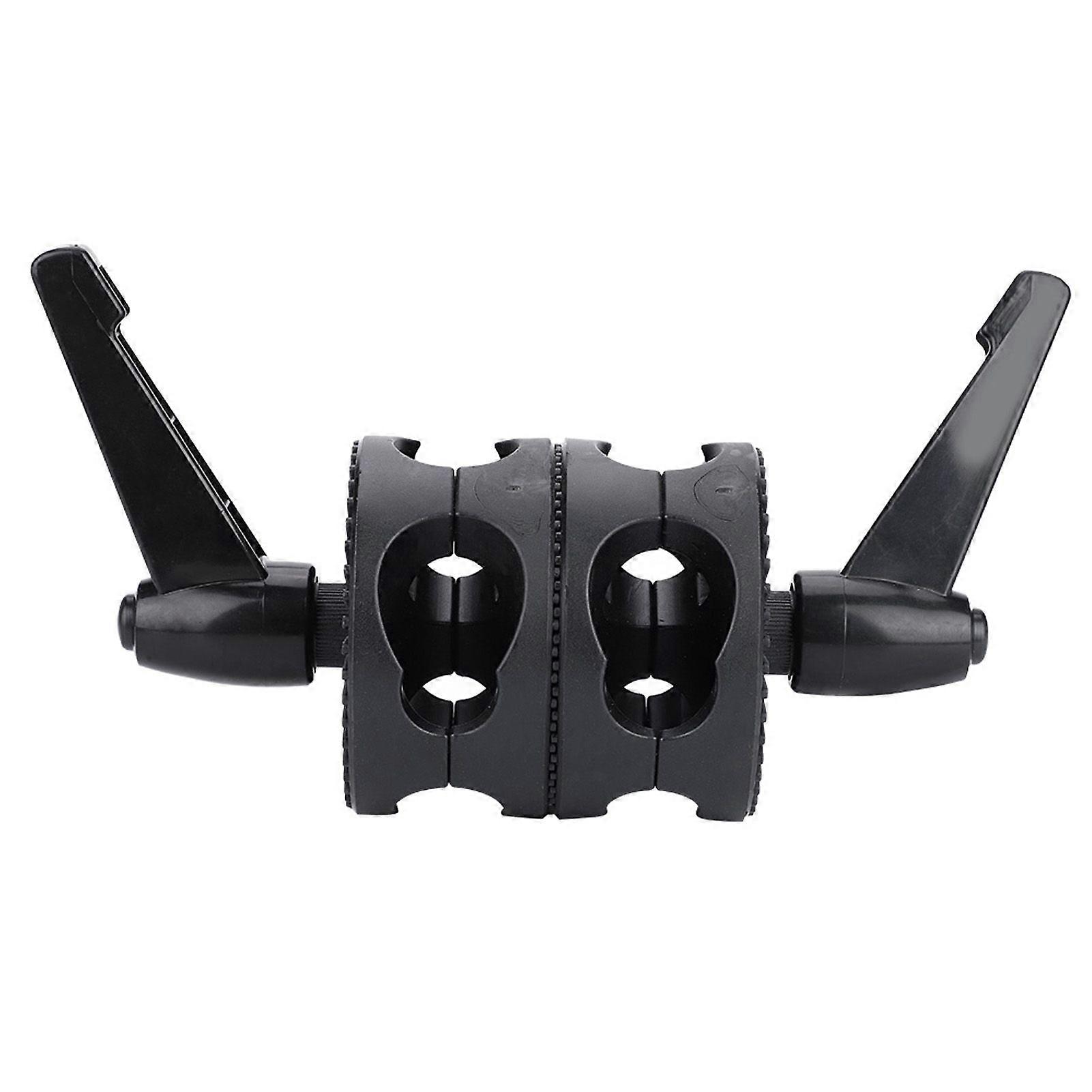 Dual Wheel Reflector Bracket Support Rotator Light Stand Adapter Photography Accessory