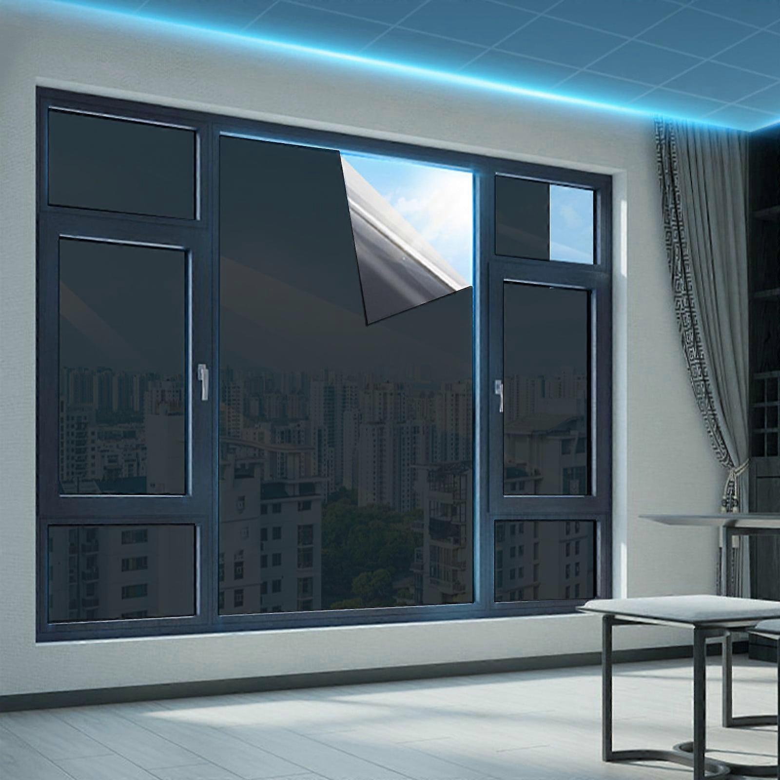 WSBDENLK Reflective Window Film, Heat Control & Sun Blocking, Self-Adhesive Daytime Privacy Tint for Home and Office