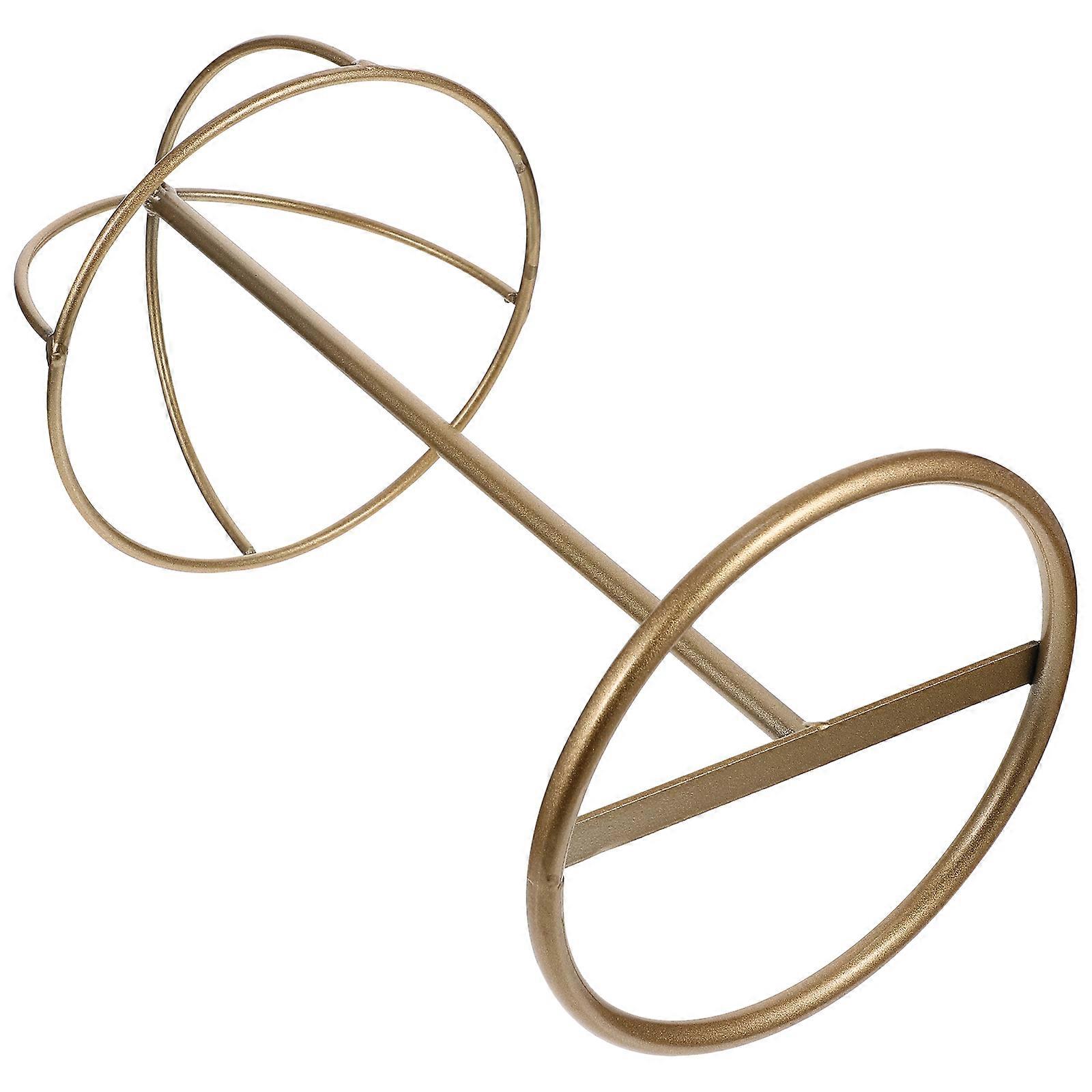 Metal Golden Hat Display Stand for Storage 2Pcs Iron Wig Holder