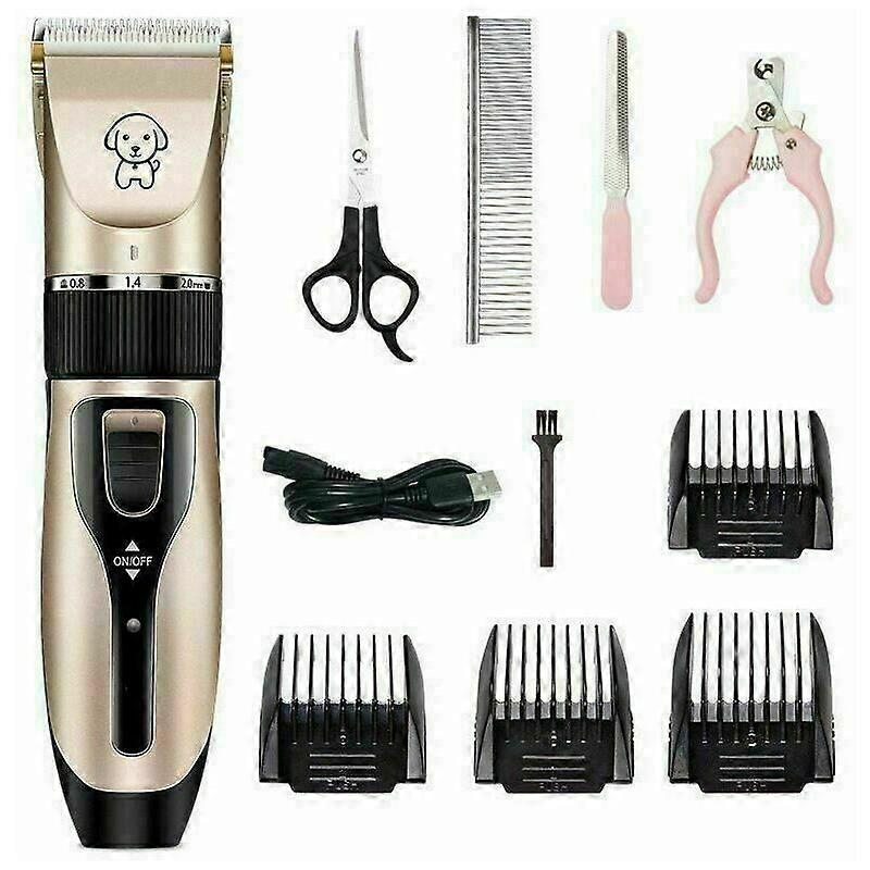 grid cool Dog Clipper, Professional dog clipper for cats and animals, Noise less than 50 db, Rechargeable batteries, 5 positions, 4 hours of use with 