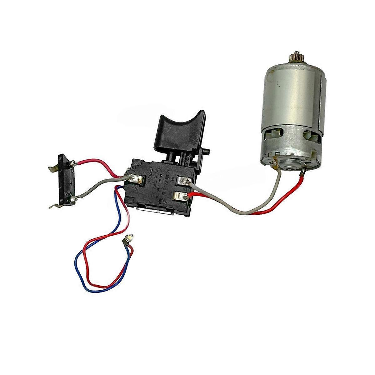 Power Drill Motor Switch Assembly for 12V Dual Speed Lithium Cordless Drill 12 Tooth Motor Replaceme