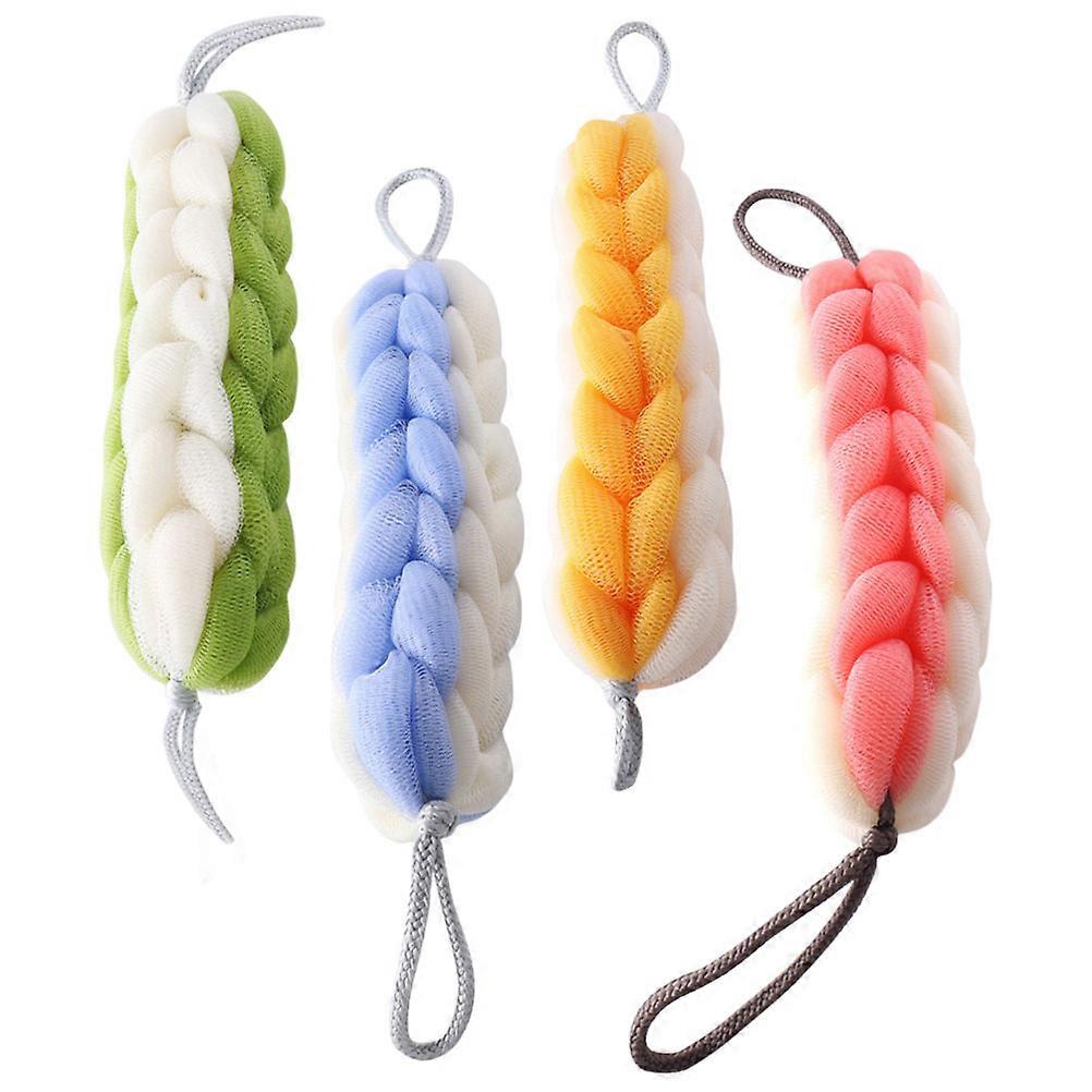 Multi Color Shower Back Scrubber for Bathing Use 8Pcs Strip Set