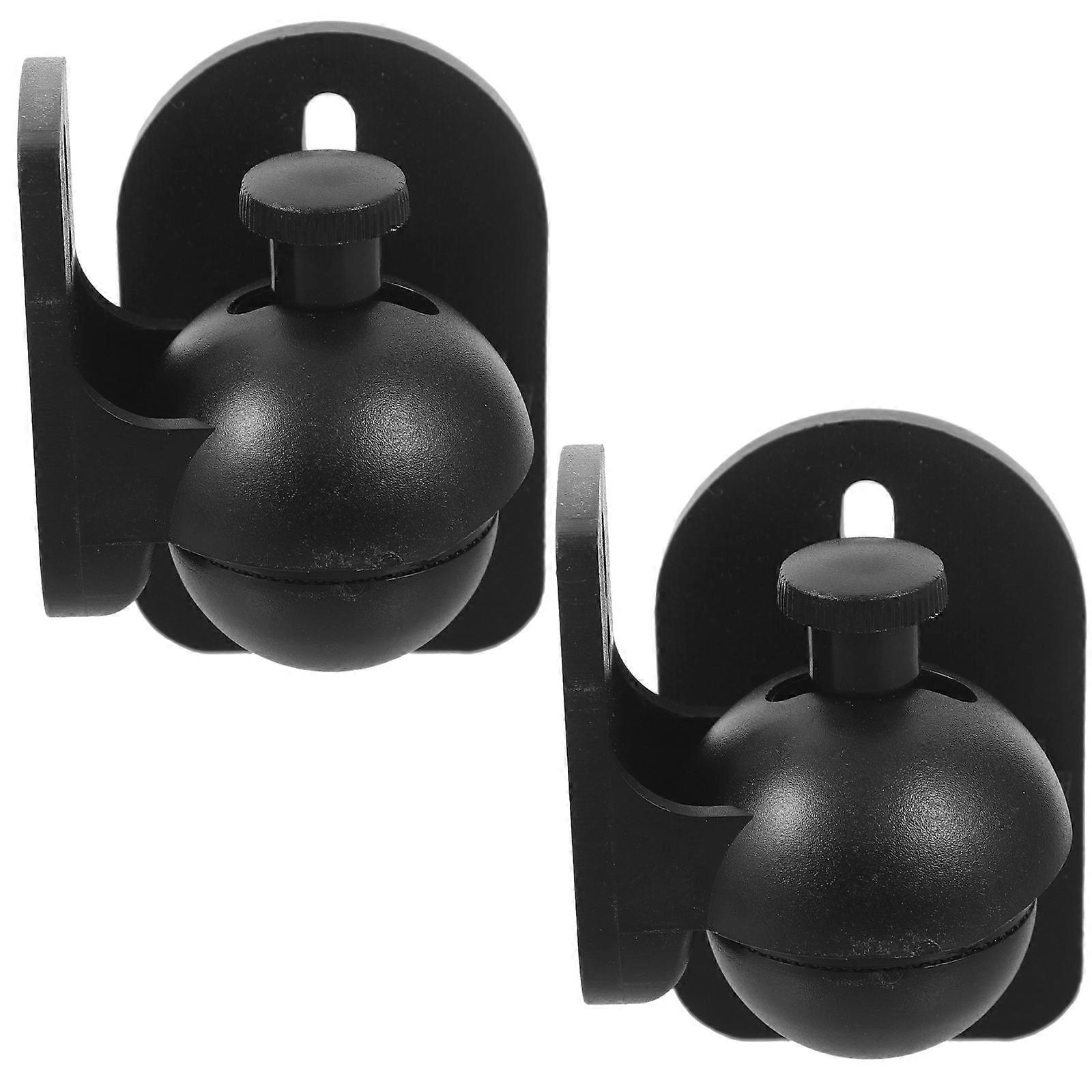 Wall Mounted Speaker Stand Bracket For Home Users With Simple Design And Durability Suitable For Audio Setup In Black Stainless Steel 10 Sets