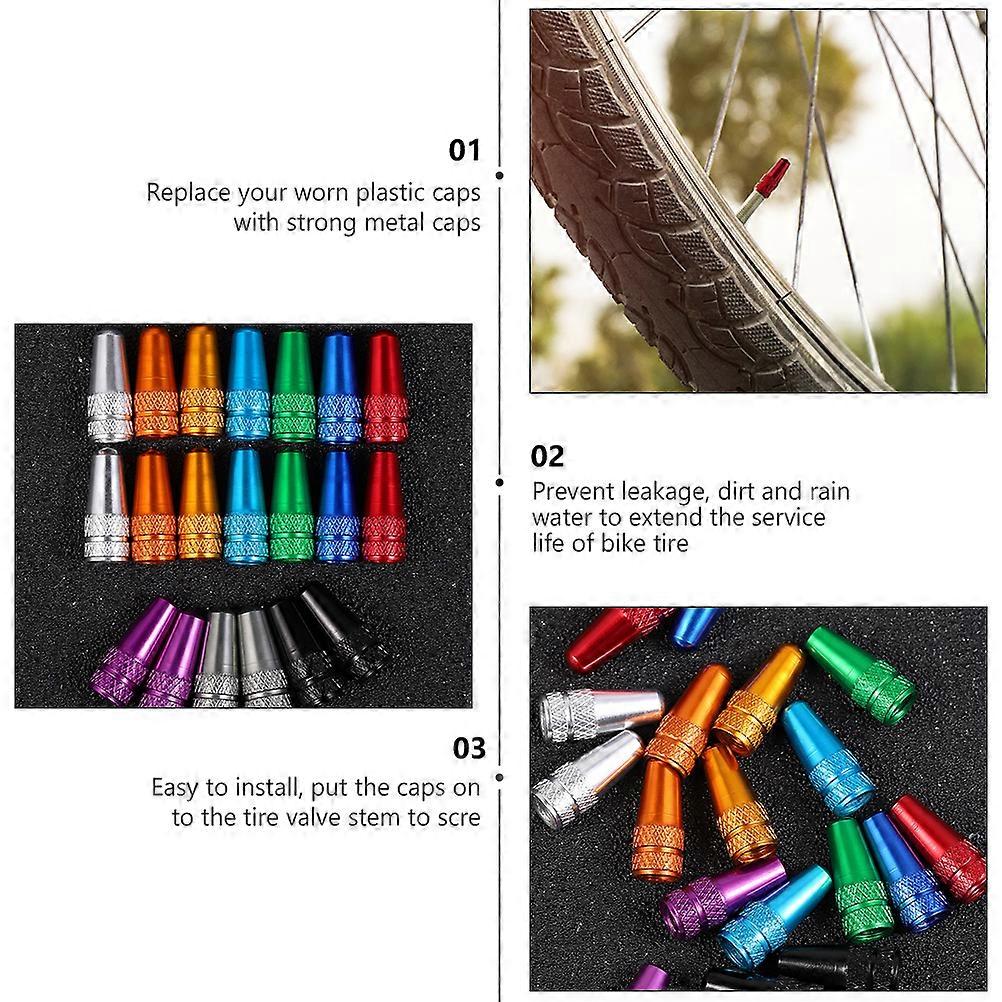 כיסוי אבק לשסתום צמיגי אופניים מכסה שסתום צמיגי אופניים החלפת מכסי פלסטיק שחוקים 1.78X0.68X0.68 ס"מ 30 יחידות