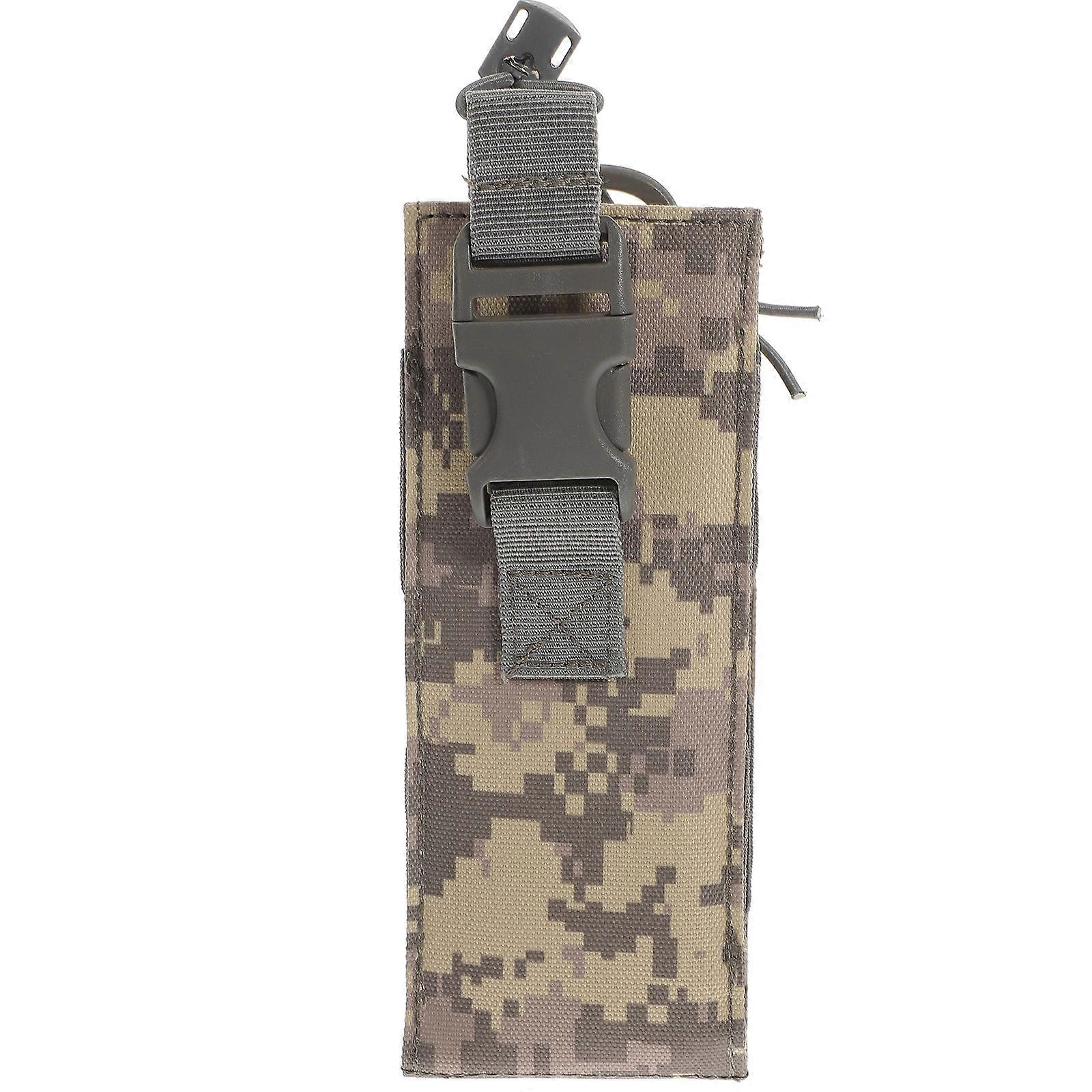 Quick Release Camouflage Waist Phone Bag For Camping Daily Use 18X7Cm Rectangular Anti-Lost 5Pcs