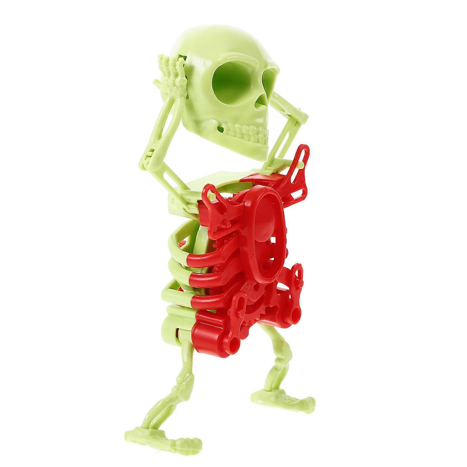 Skeleton Toy For Halloween And Children's Day Party Entertainment Assorted Color 2Pcs