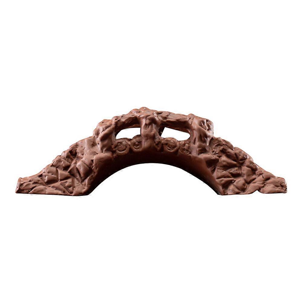 Retro Style Ceramic Arch Bridge Decor for Bonsai Aquarium 1Pcs