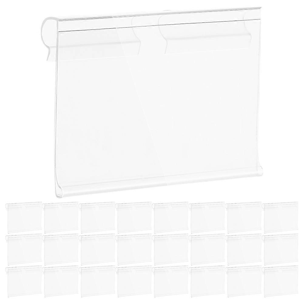Wire Shelving Label Holders Retail Display Product Labeling 6.00X4.20X2.00CM PVC 120Set