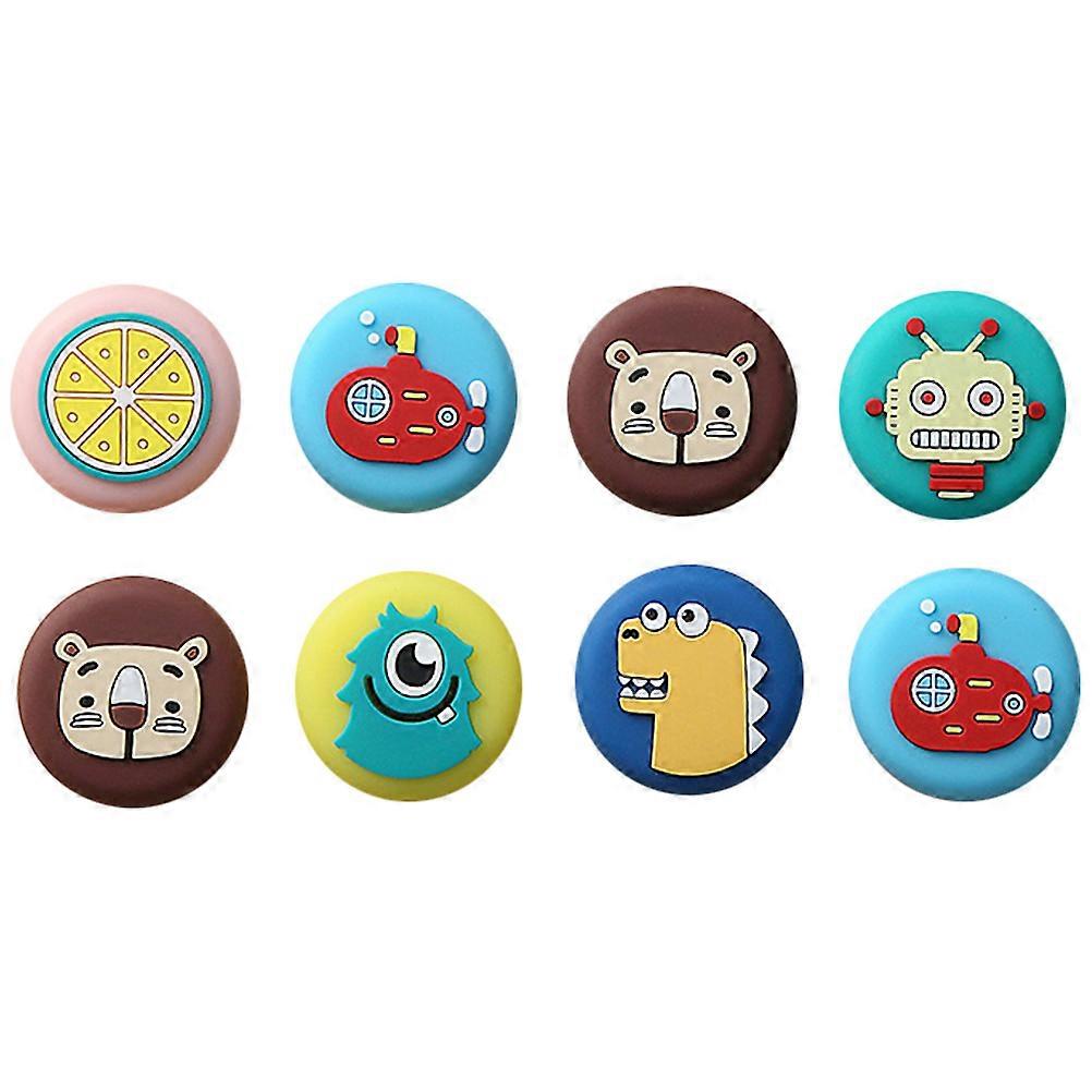 Door Knob Bumper Cartoon Protection Pad for Wall Use 16Pcs Assorted Color