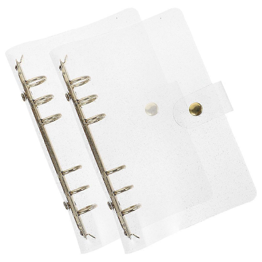 Clear Binder PVC Notebook Binder for Protecting 4Pcs Transparent Household
