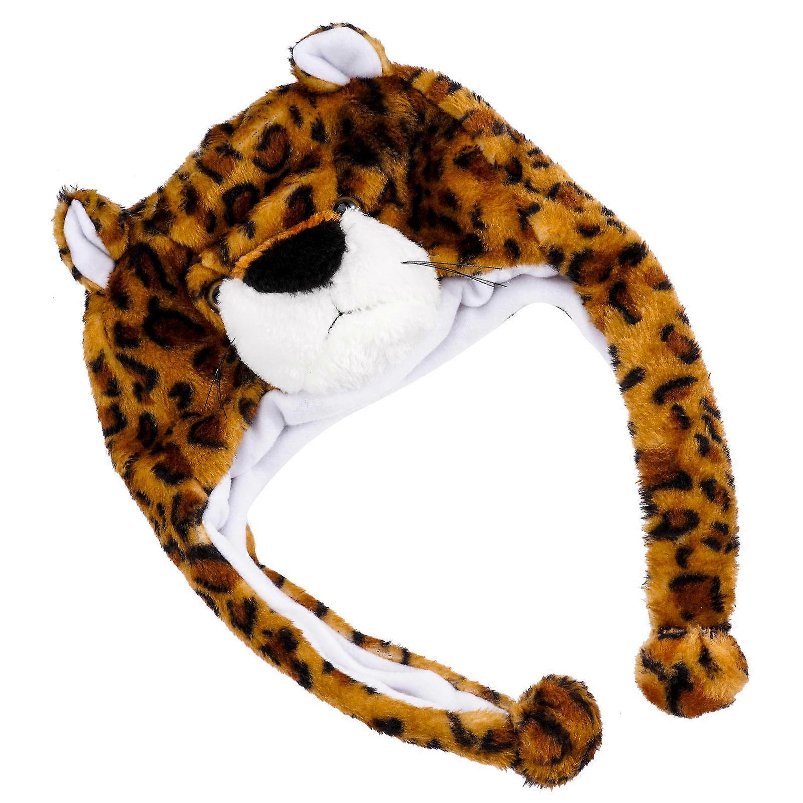 Leopard Hat Decorative Headgear for Party Performance 3Pcs Set
