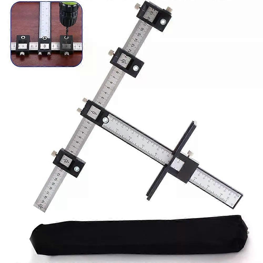Punch Locator Tool Adjustable drill Template Guide Tool Drilling Holes for Installation of Doors Drawer Handles Knobs Pull