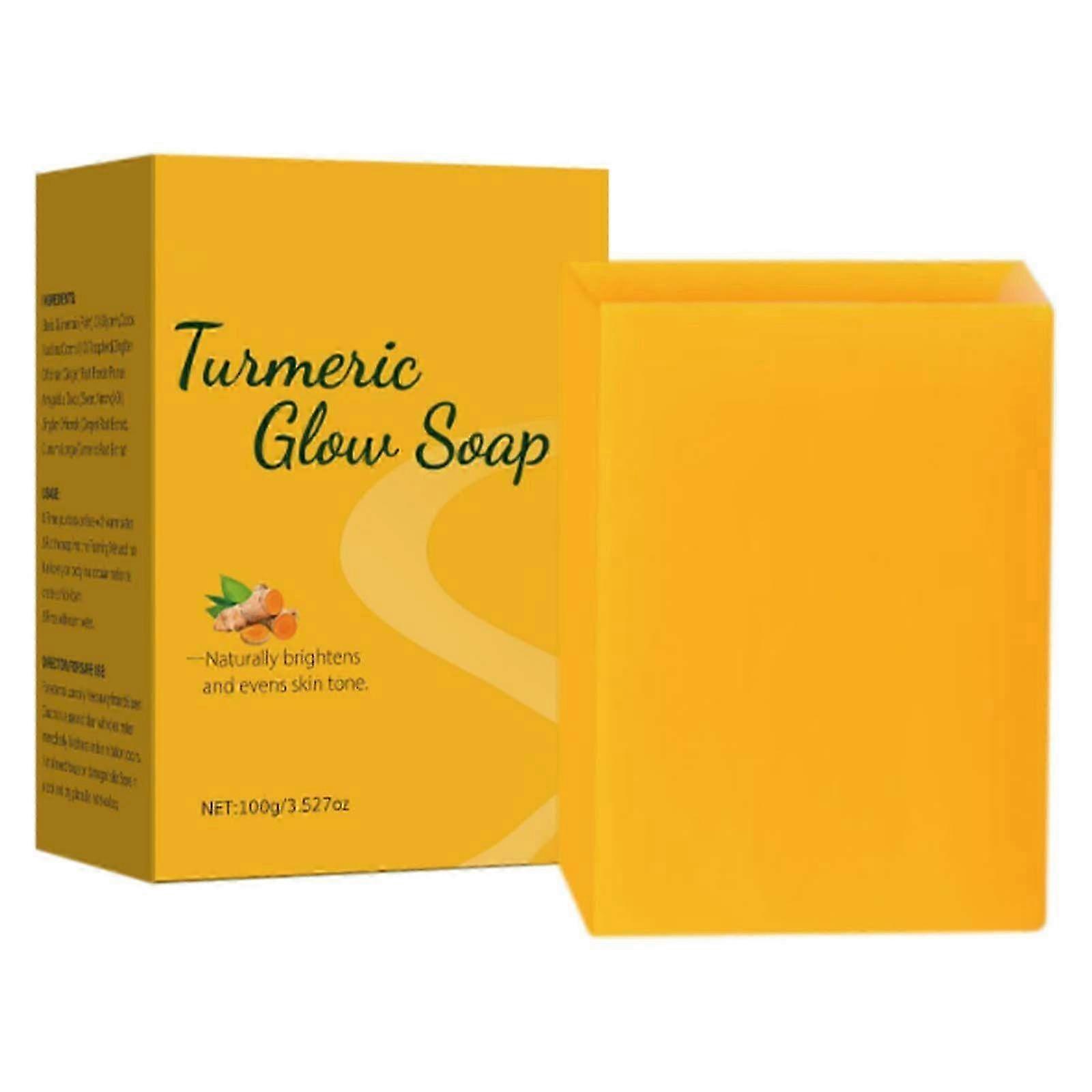 2025 Soap Lemon Turmeric Soap Tablets Cleansing Turmeric Soap Facial And Body Shower Soap Firming Pores And Removing Pigments