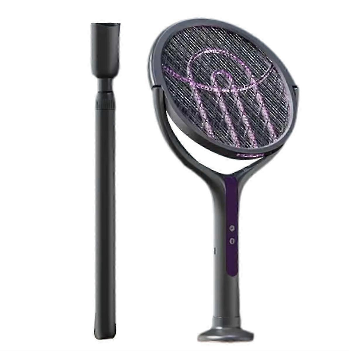 Scalable Electric Mosquito Racket Mosquito Lamp USB Rechargeable Adjustable 5-Layer Protection Grid