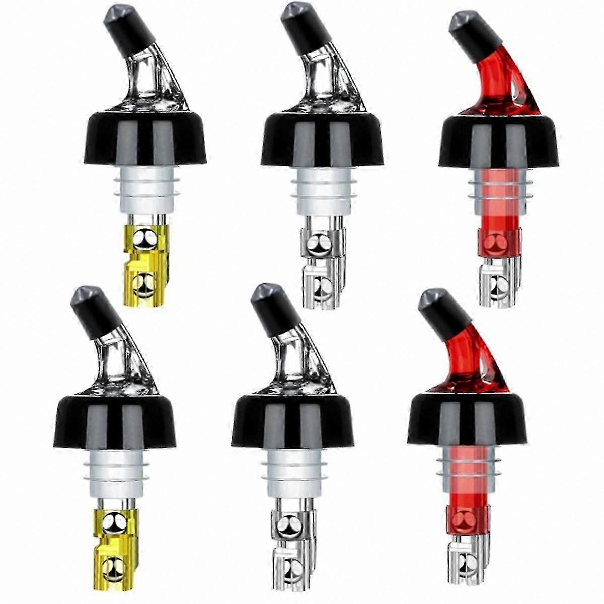 6-Pack 30ml Precision Pour Spout for Liquor Bottles