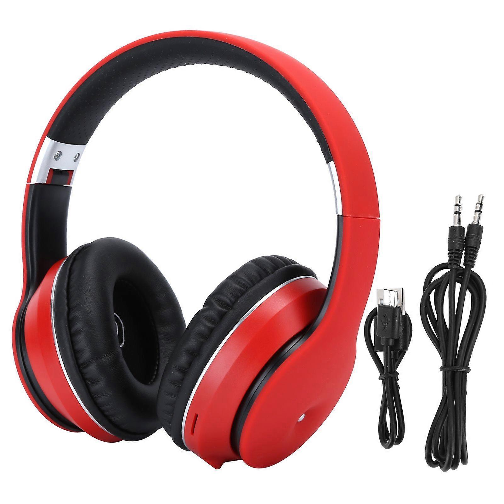 Wireless Bluetooth Stereo Headset MP3 for Music Games Computers Support Memory Cardred