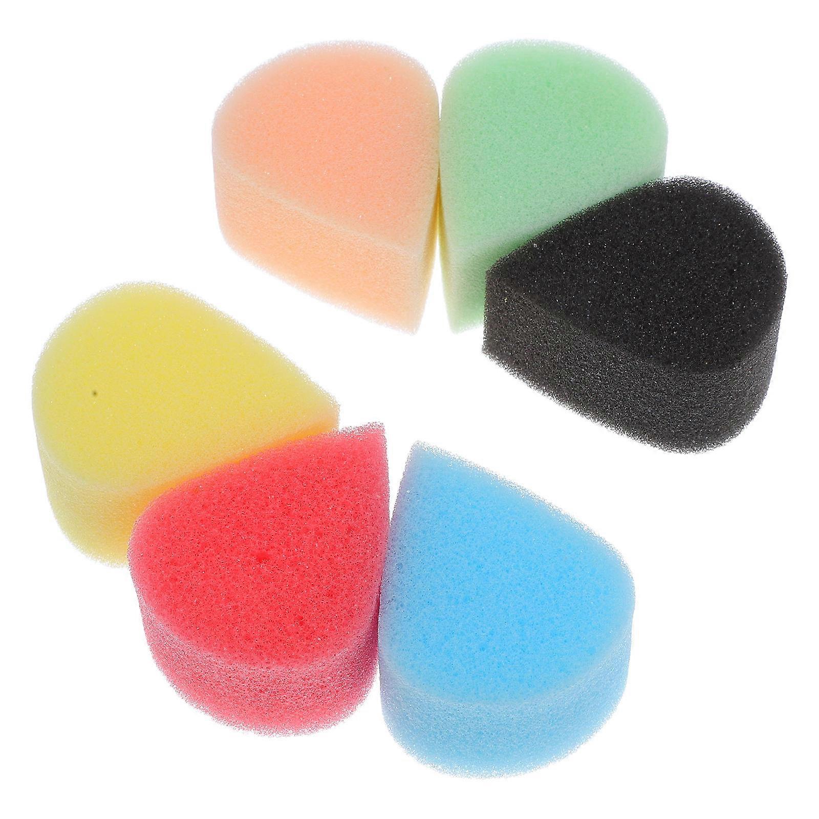 Multi Color Face Painting Sponges For Children In Halloween Art Classes Waterdrop Shape 5Pcs Set