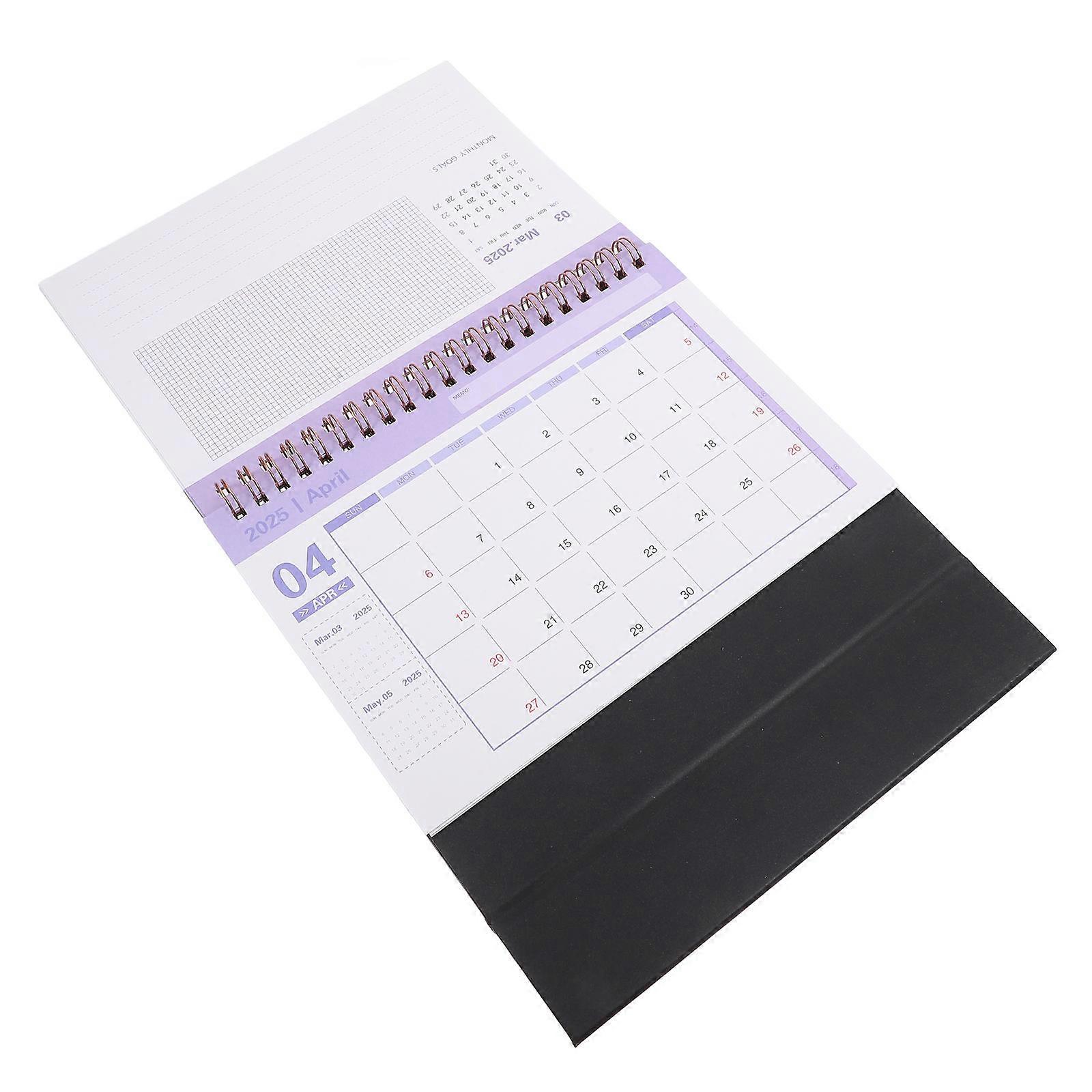 Desk Calendar Desktop Paper Desktop Calendar for Decor 3Pcs Set