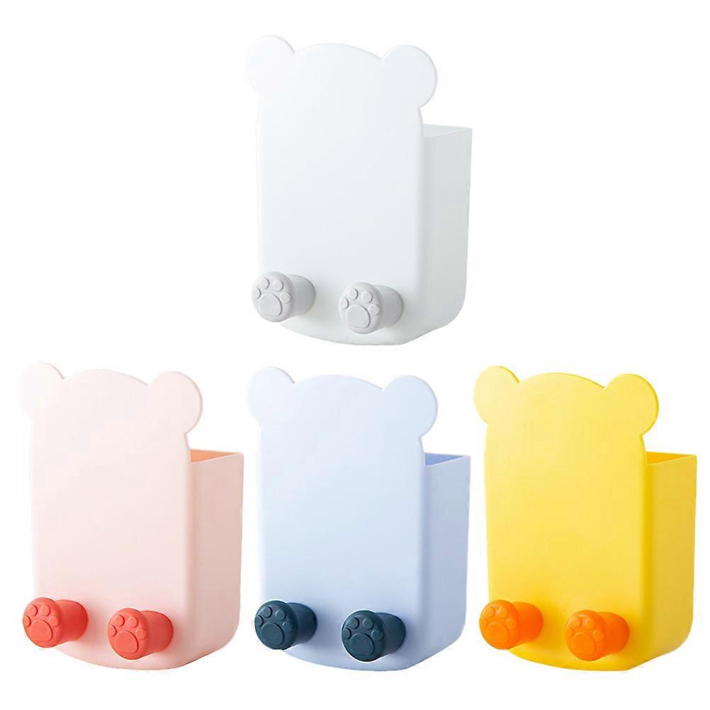 Wall Phone Holder Wall-Mounted Remote-Control Storage Boxes for 20Pcs