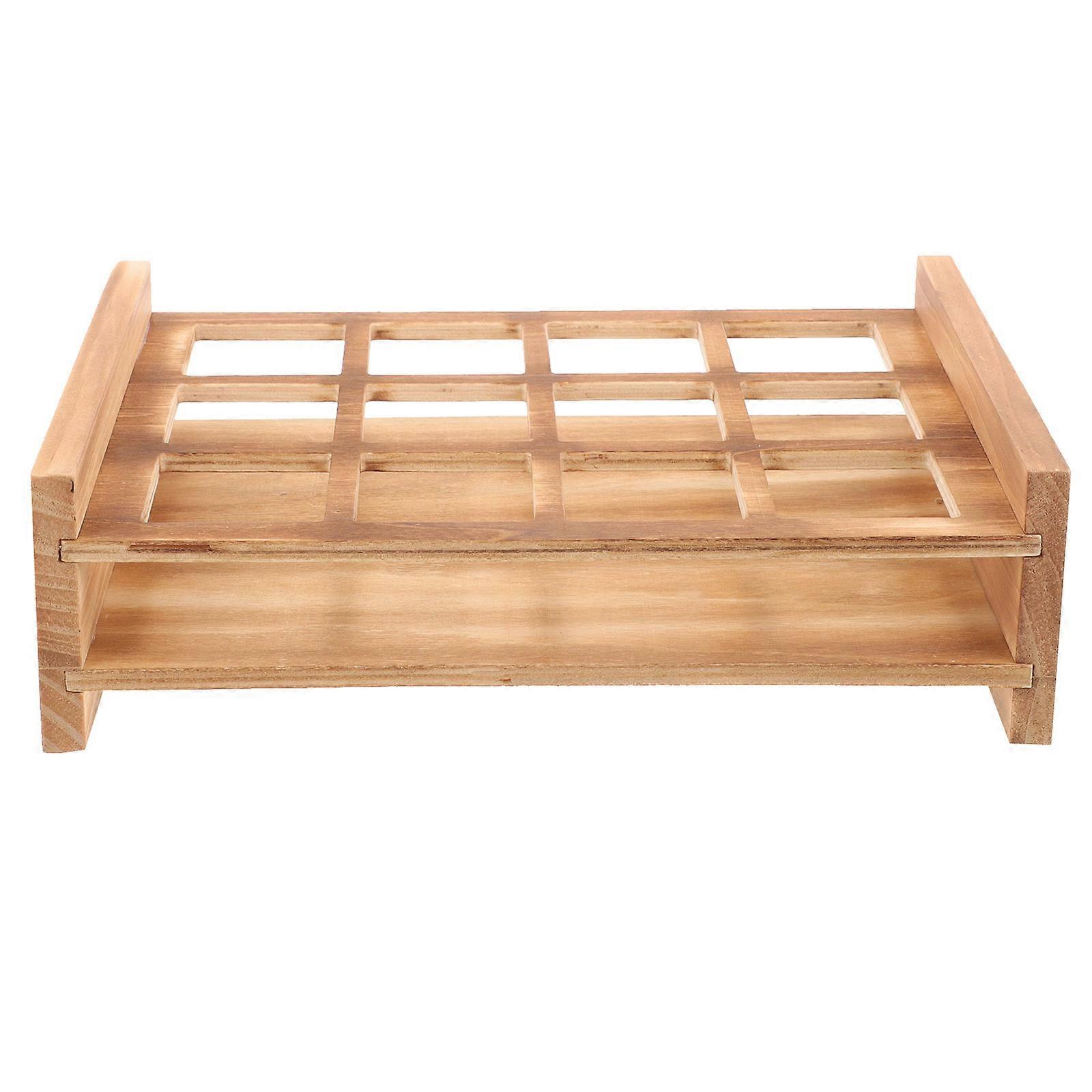 Drinking Glasses Storage Organiser Wine Cup Storage Tray Bar Rectangular 1Pcs