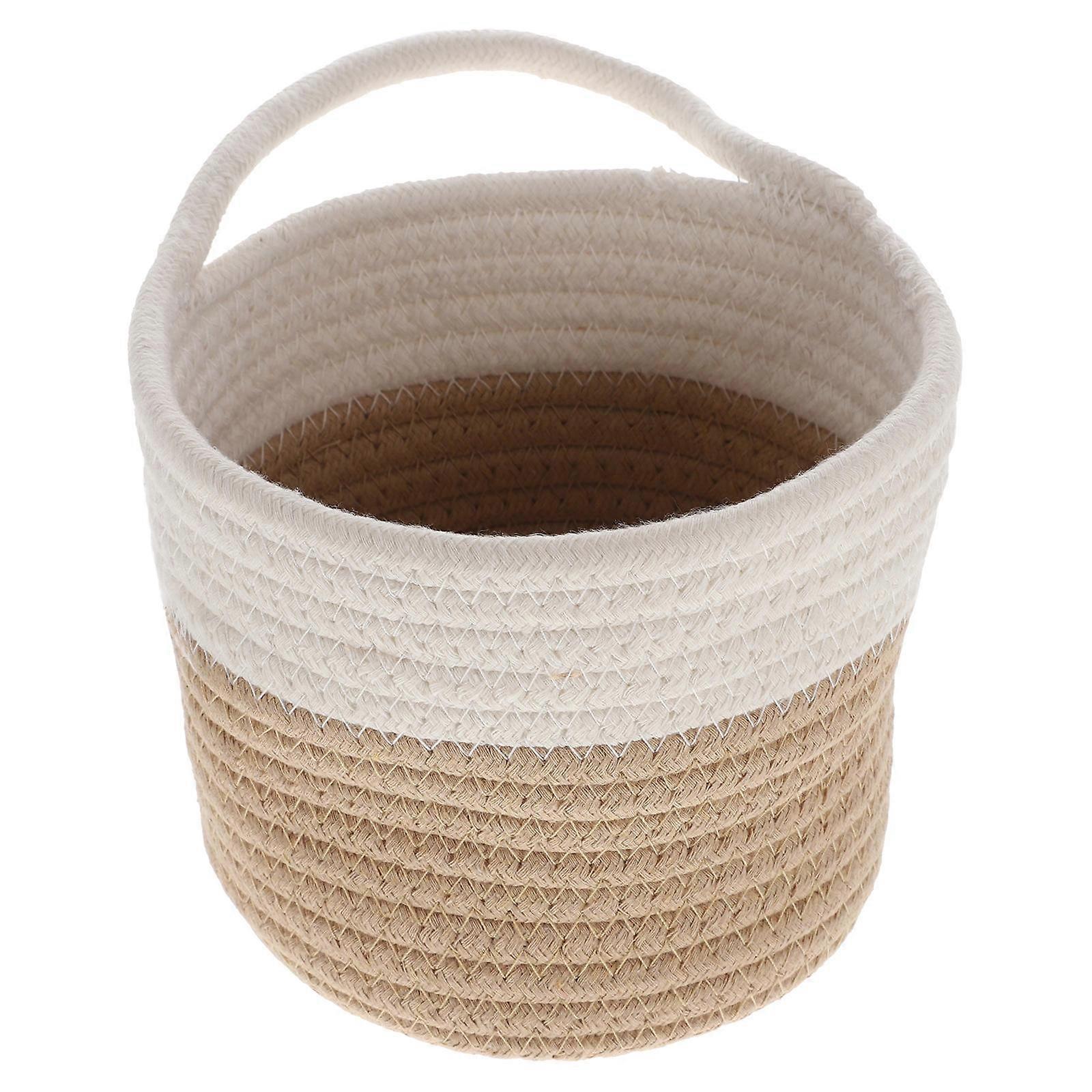 Multipurpose Basket Storage Basket for Hanging Decor 3Pcs Cotton Rope