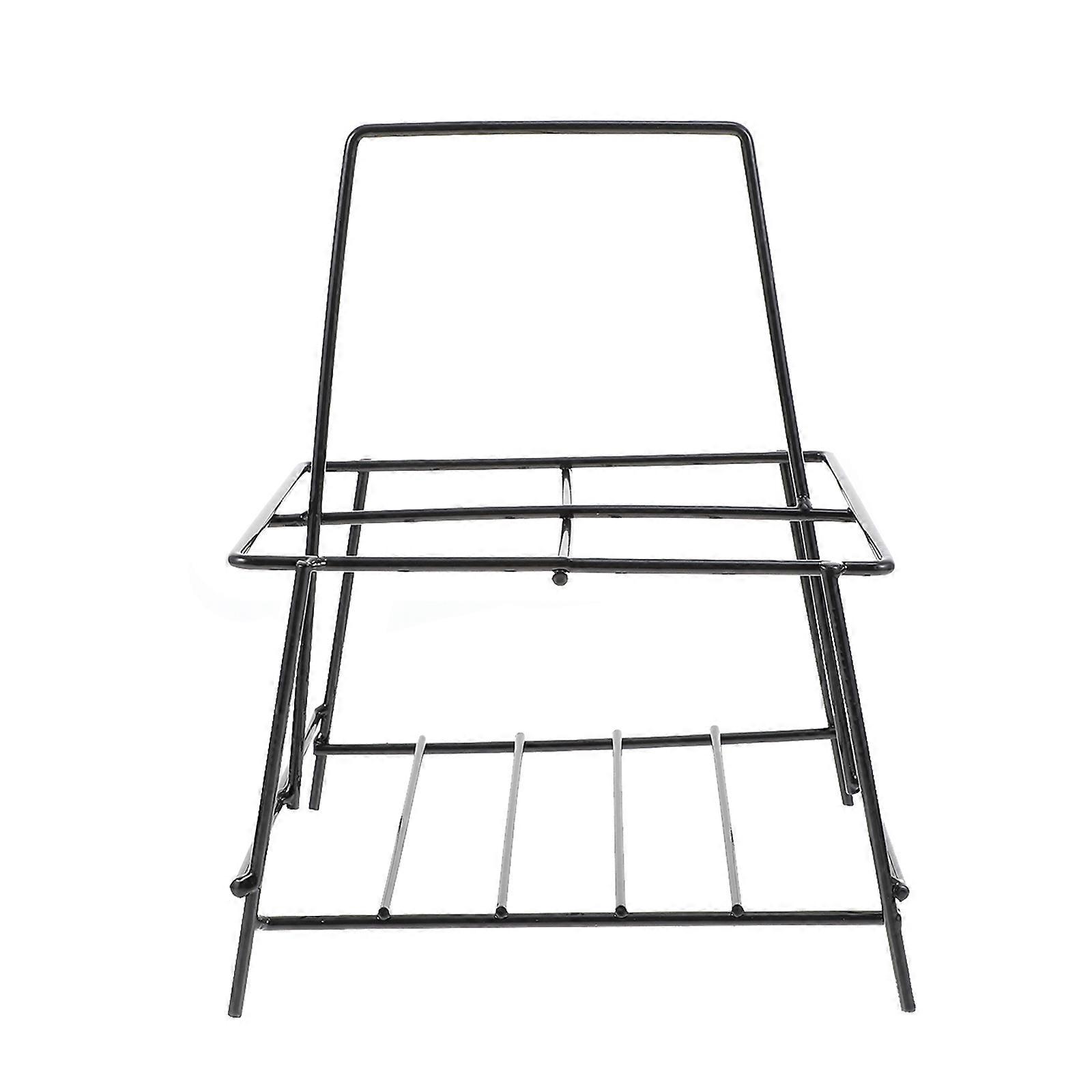Iron Bottle Carrying Rack 2Pcs Storage Basket for Bar Use