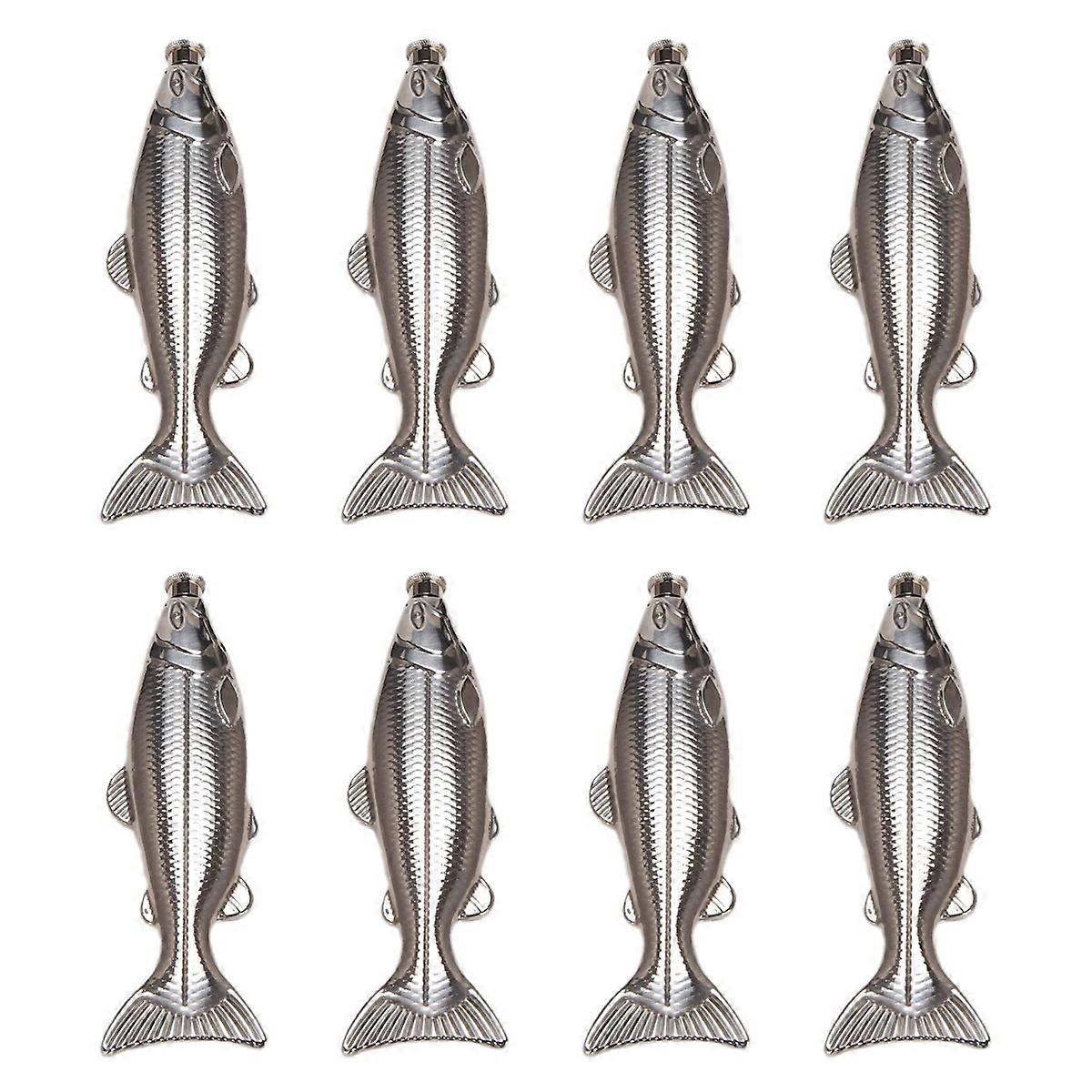 1 Set Fish-Shape 5Oz Bottle Mini Pocket Flask Drinkware for Outdoor