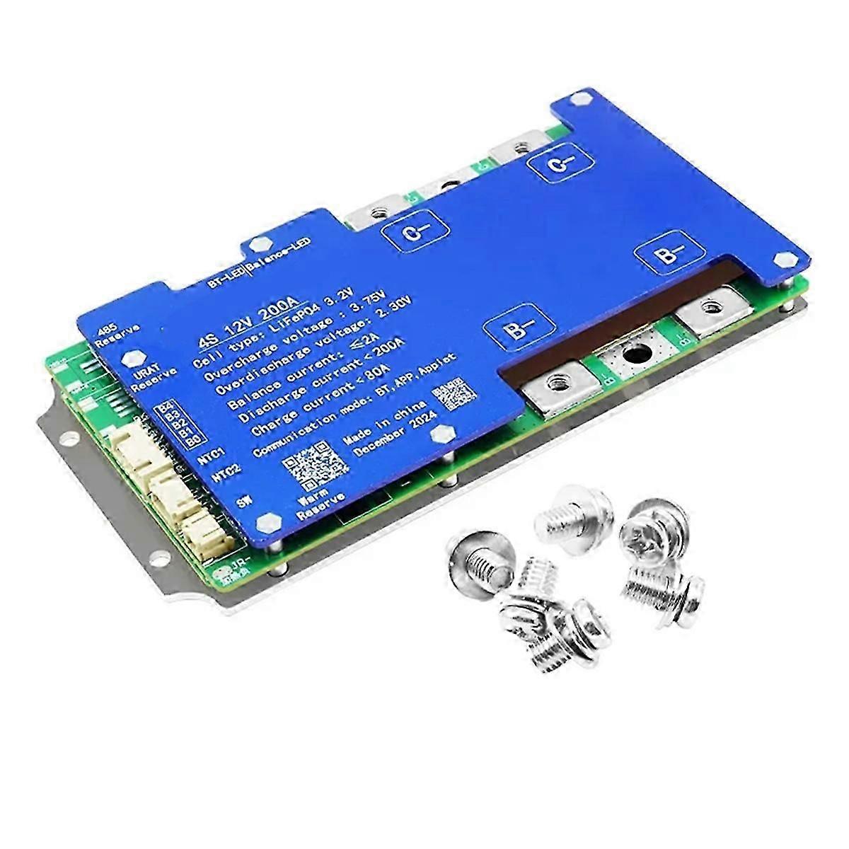 4S-12V 200A Built-in Bluetooth for Uart Series Heat Passive Balance Function with Automobile Starti