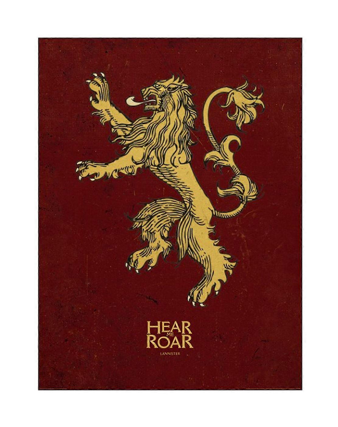 Game of Thrones Unisex Poster Red - One Size