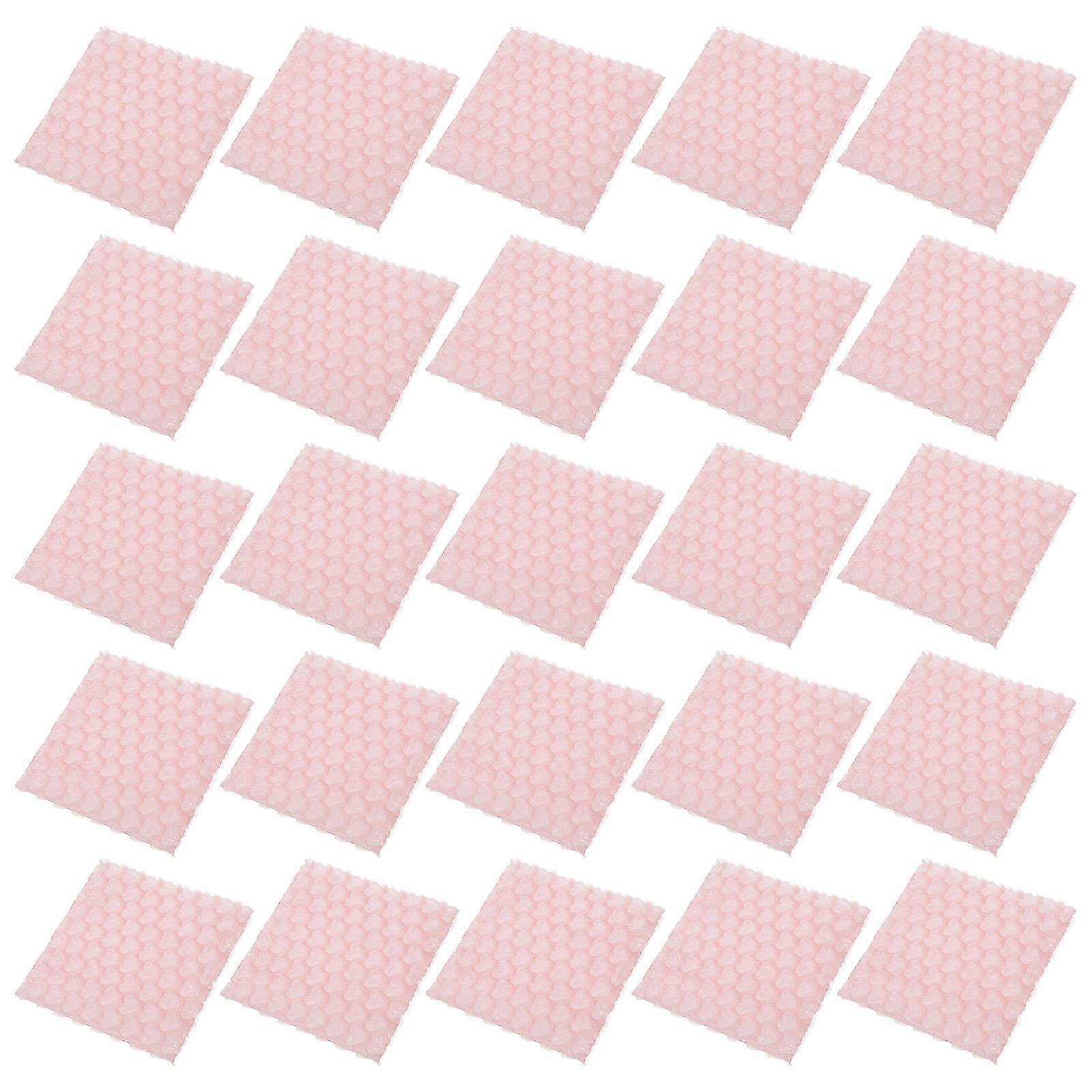 50Pcs Pink Heart Shaped Bubble Mailers for Shockproof Packaging