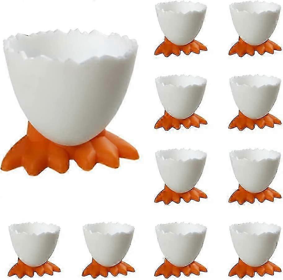 11 Pcs Egg Cups Cartoon Egg Holders Soft Hard Boiled Egg Cups For Breakfast
