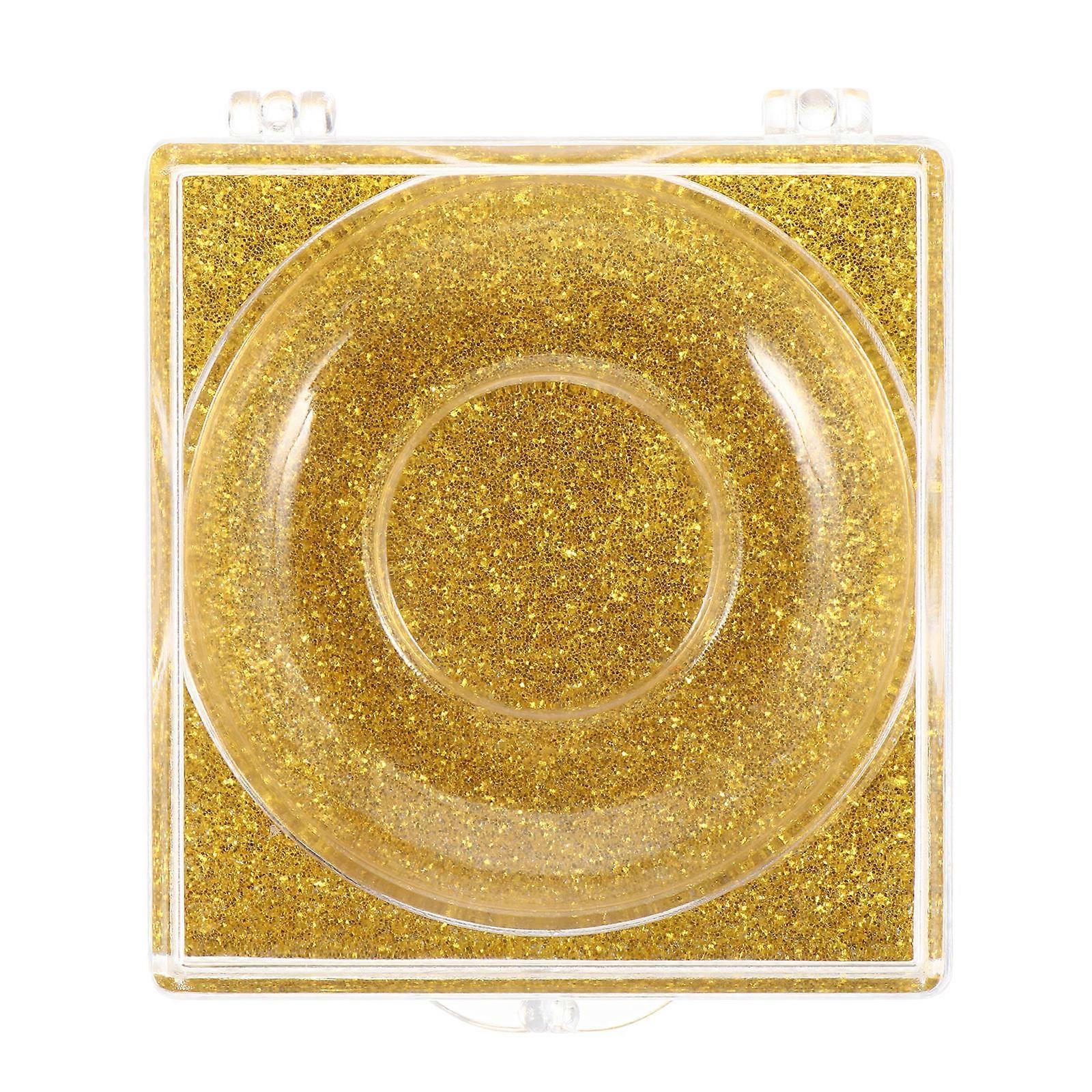 Golden Eyelash Storage Box for Makeup 6Pcs Empty Plastic False Eyelash Case