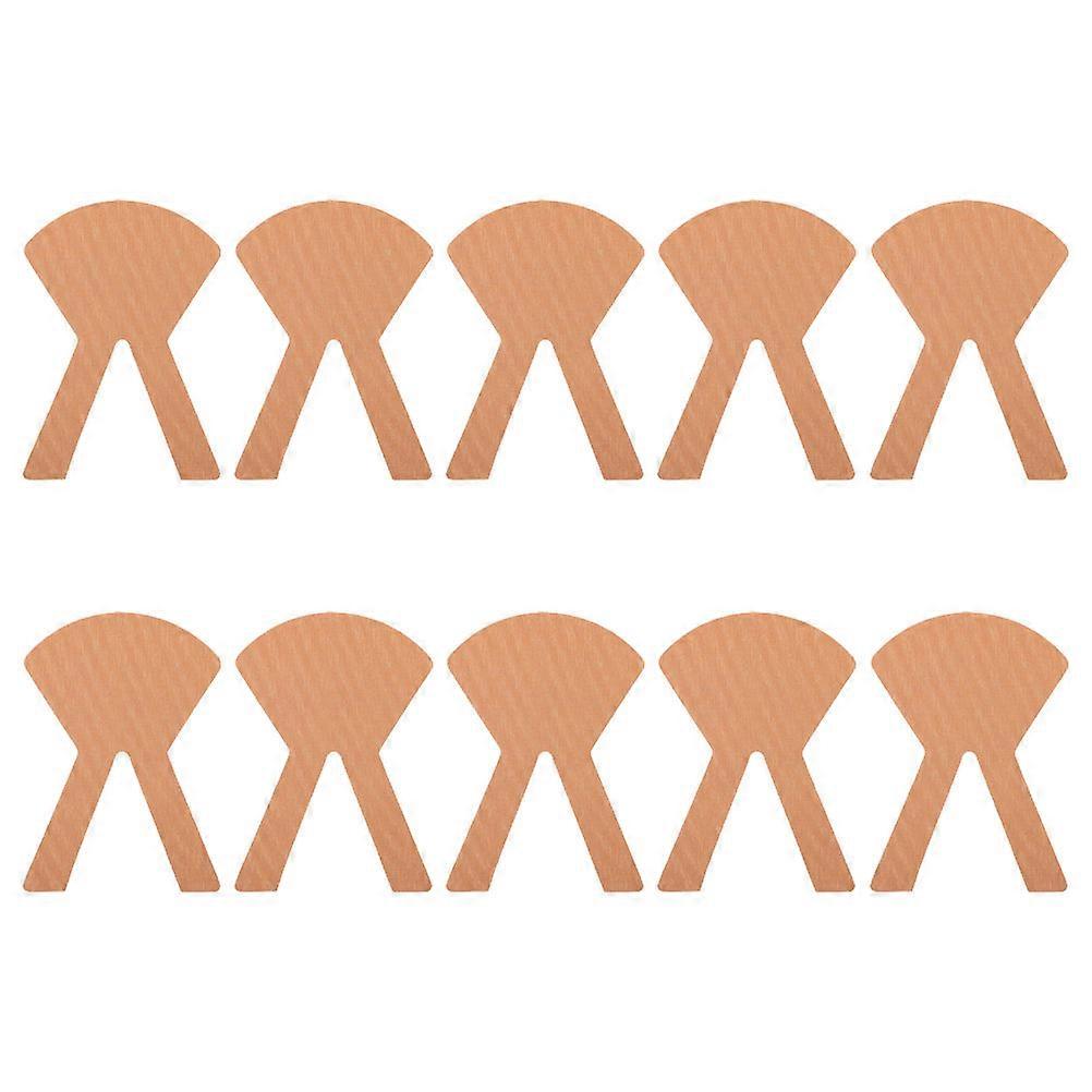 Professional Fixing Sticker for Fixing Use 10Pcs Light Brown Adhesives