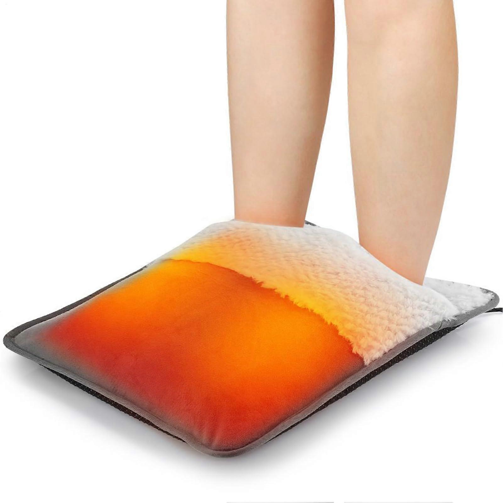 Heated Foot Warmer USB Powered Electric Foot Warmer Plush Mat With Constant Temperature For Winter Dorm