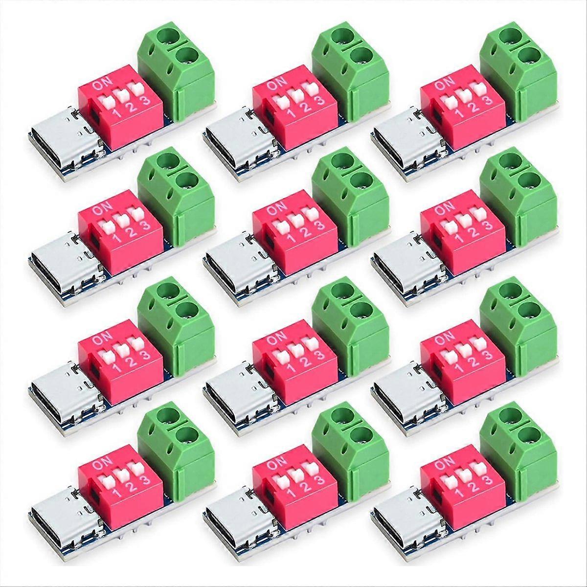 USB-C PD Trigger Board Module PD/QC Decoy Fast Charging 12pcs