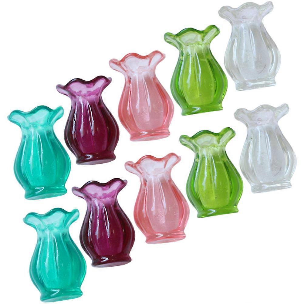 Miniature Vase Model Miniature Vase for Planter Decor 30Pcs Assorted Colors