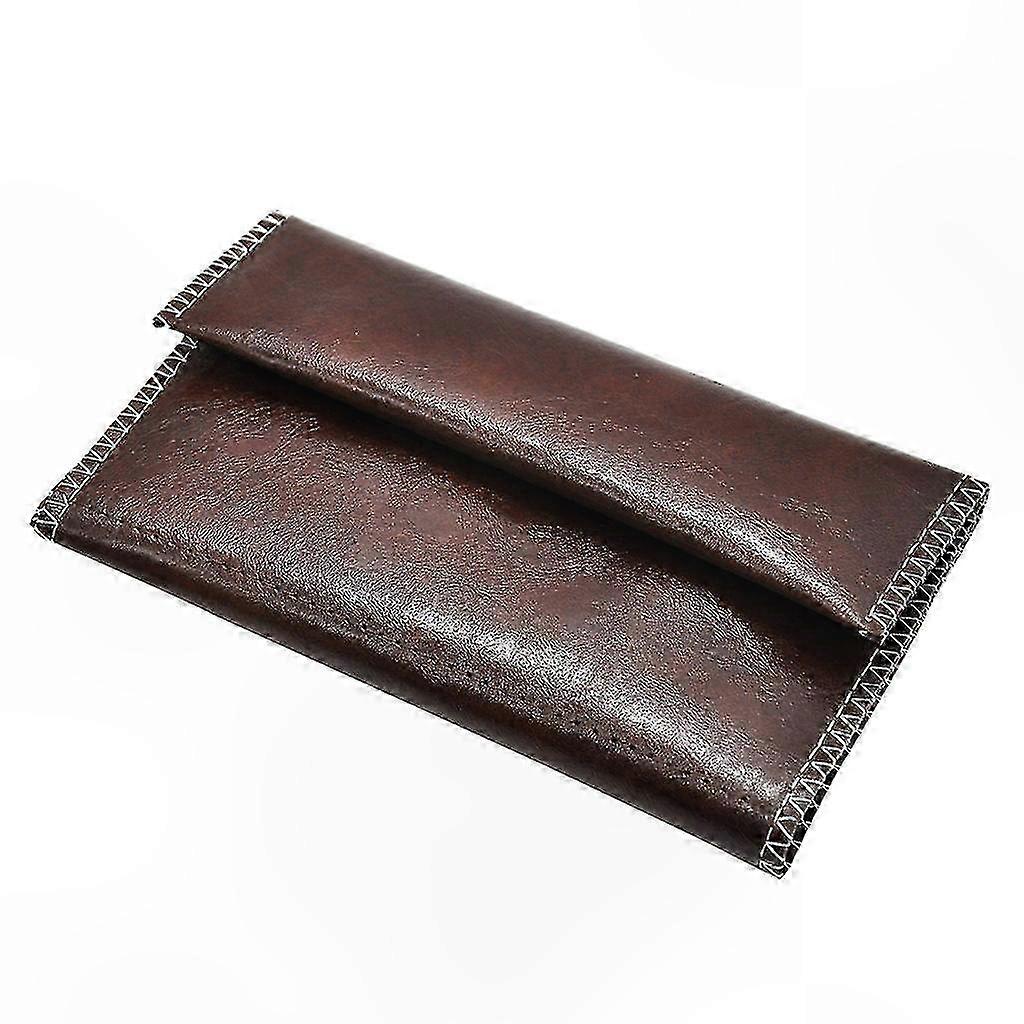 Zippered Artificial Leather Tobacco Pouch for Cigarette Storage