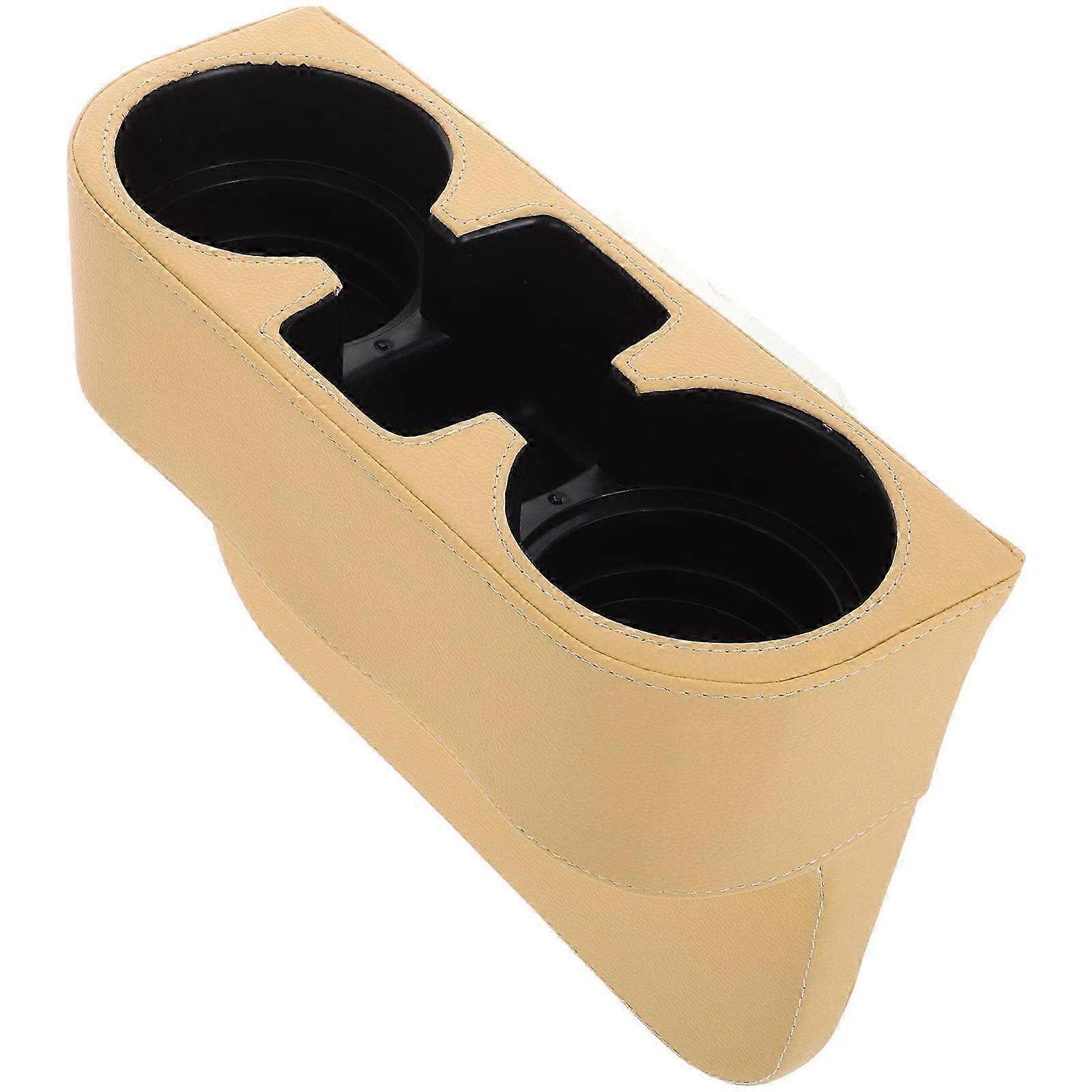 Car Cupholder Organizer Rectangular Shape Artificial Material Travel Use Drivers 27.80X20.40X10.80CM 1Set